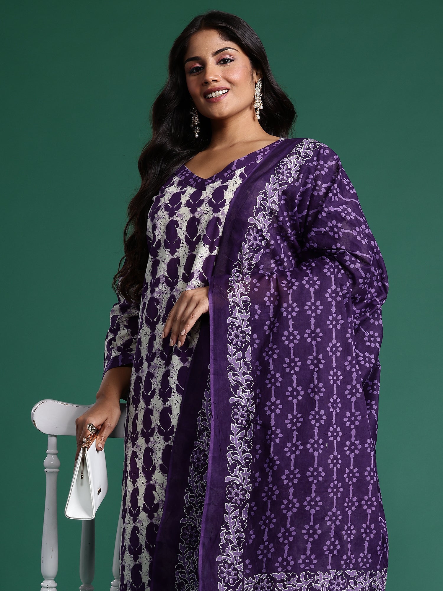 Purple Kurta Sets  For women,indo era, indoera, plus size kurta set, plus size suit for women, lavender kurta set, kurta set for women, 