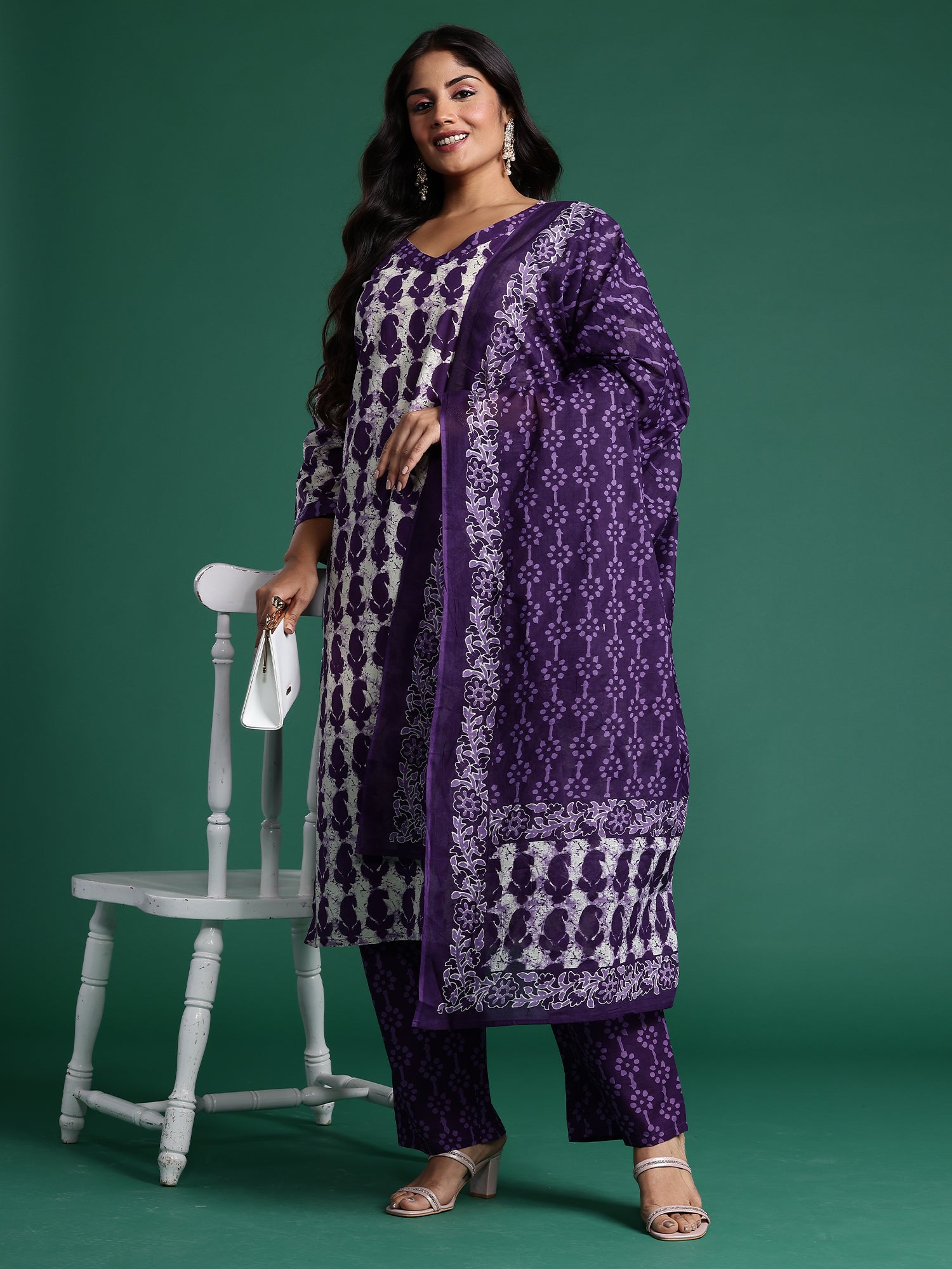 Purple Kurta Sets  For women,indo era, indoera, plus size kurta set, plus size suit for women, lavender kurta set, kurta set for women, 