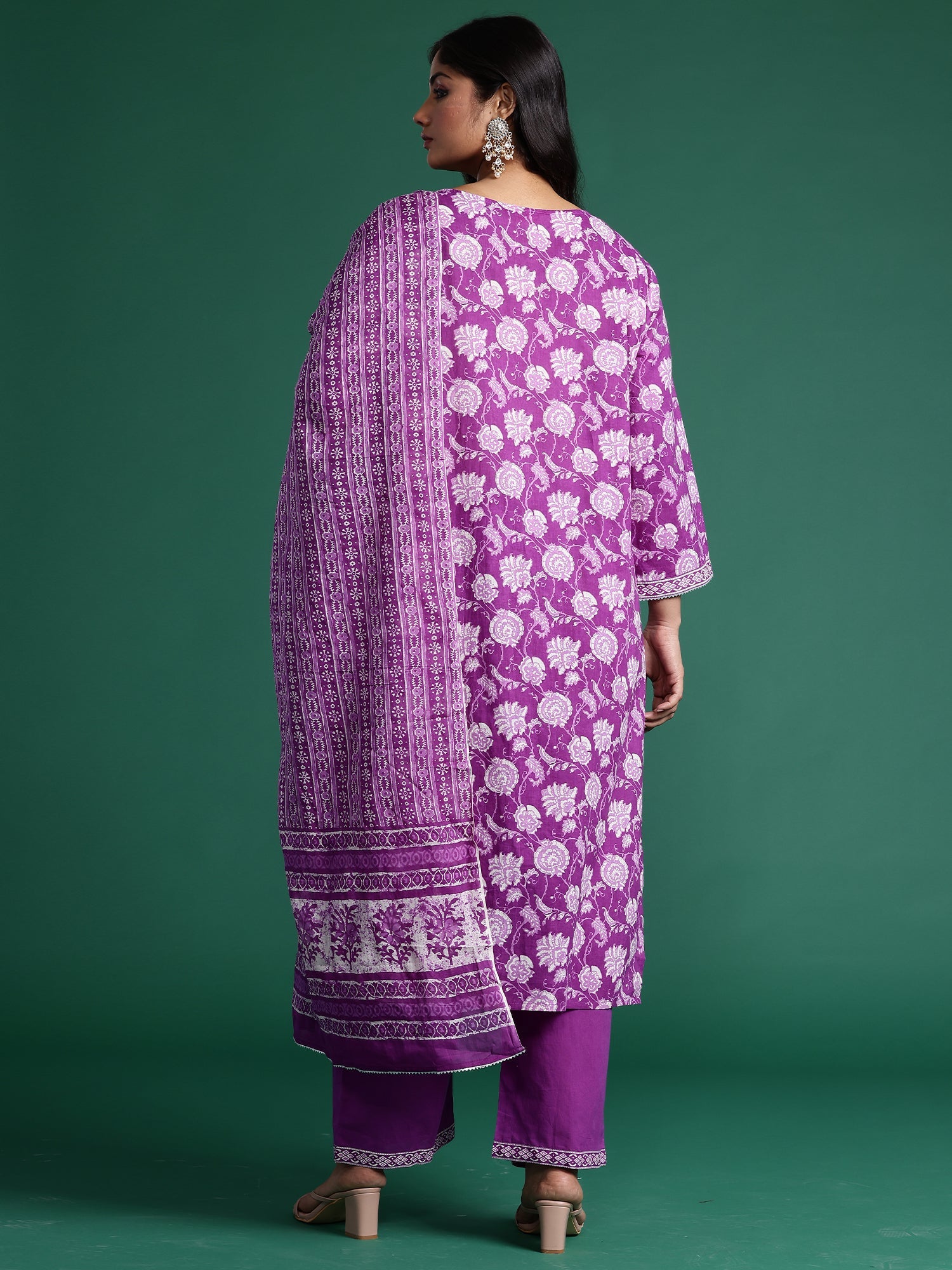 Purple Kurta Sets  For women,indo era, indoera, plus size kurta set, plus size suit for women, lavender kurta set, kurta set for women, 