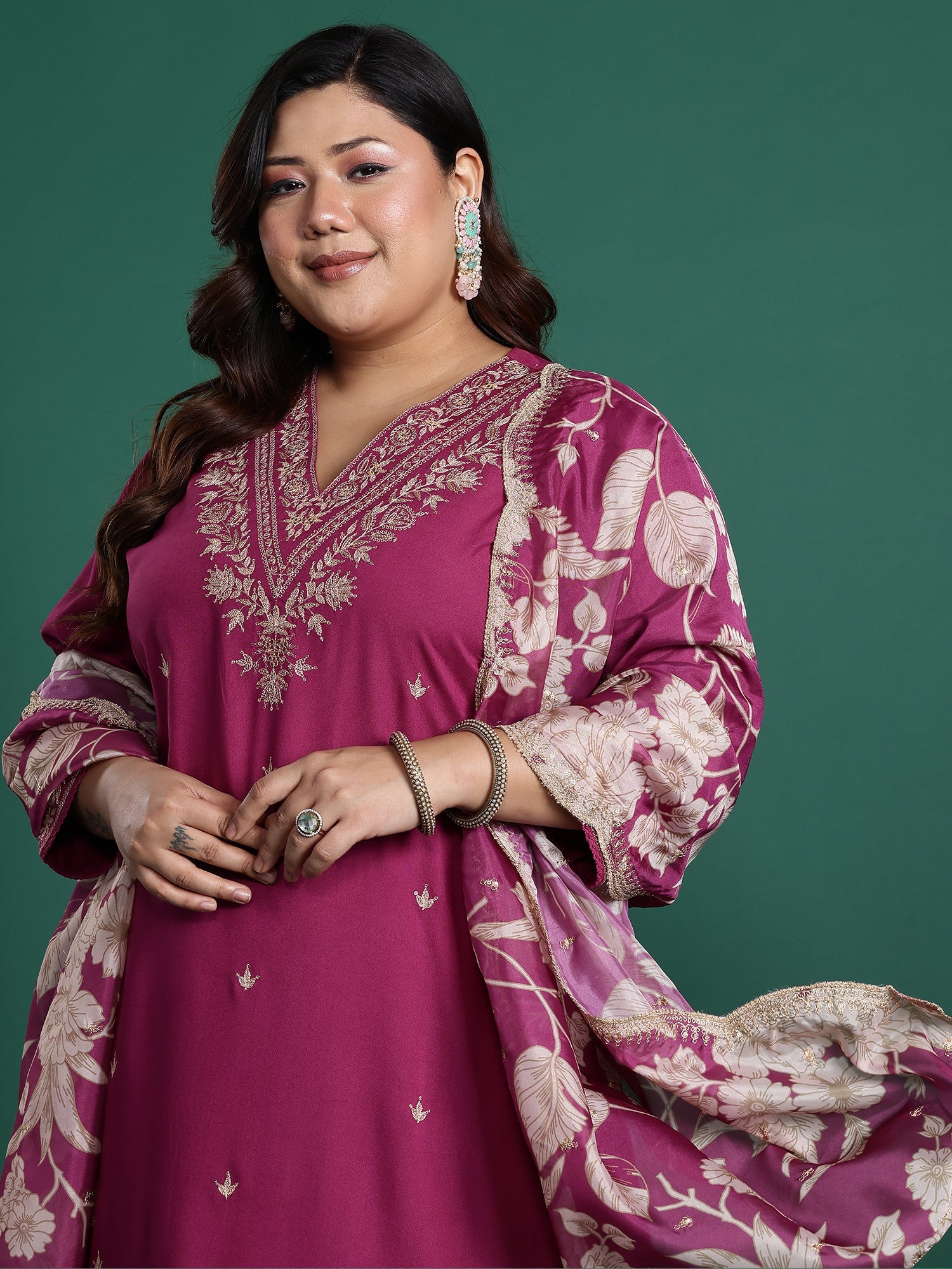 indo era, suit, kurta set for women, indo era kurta, kurta sets for ladies, summer dresses for women, 3 piece suit, cotton kurta set for women, new arrivals, women kurti plazo set, women in suit, kurta suit, floral kurta, short suit, spring summer, Pink suit