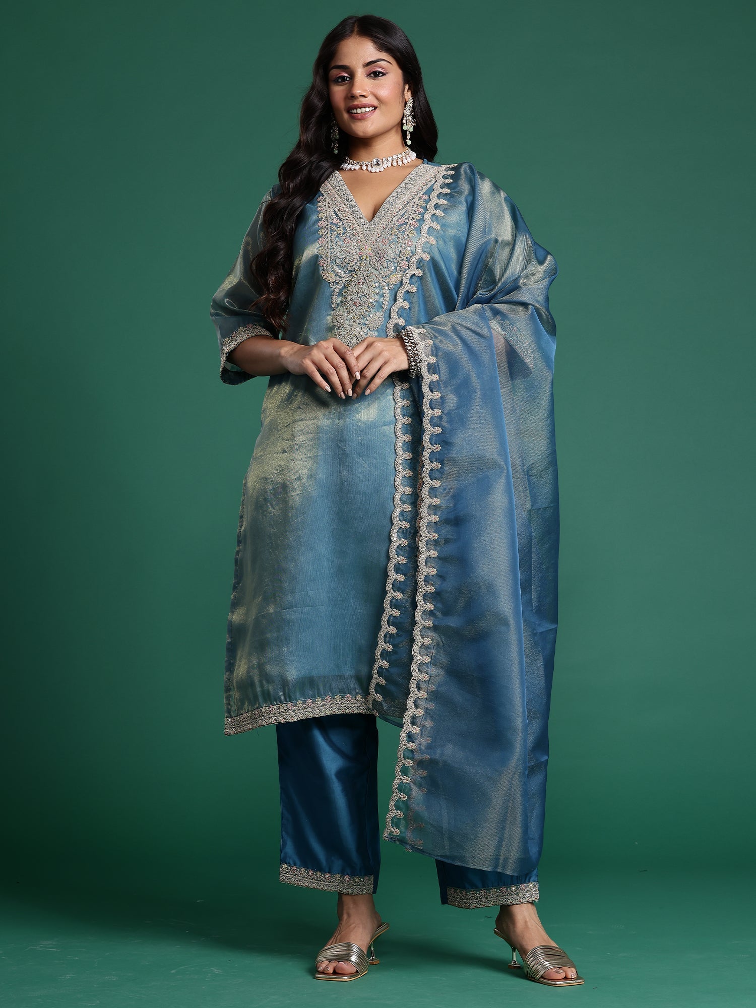 Blue Kurta Sets  For women,indo era, indoera, plus size kurta set, plus size suit for women, lavender kurta set, kurta set for women, 
