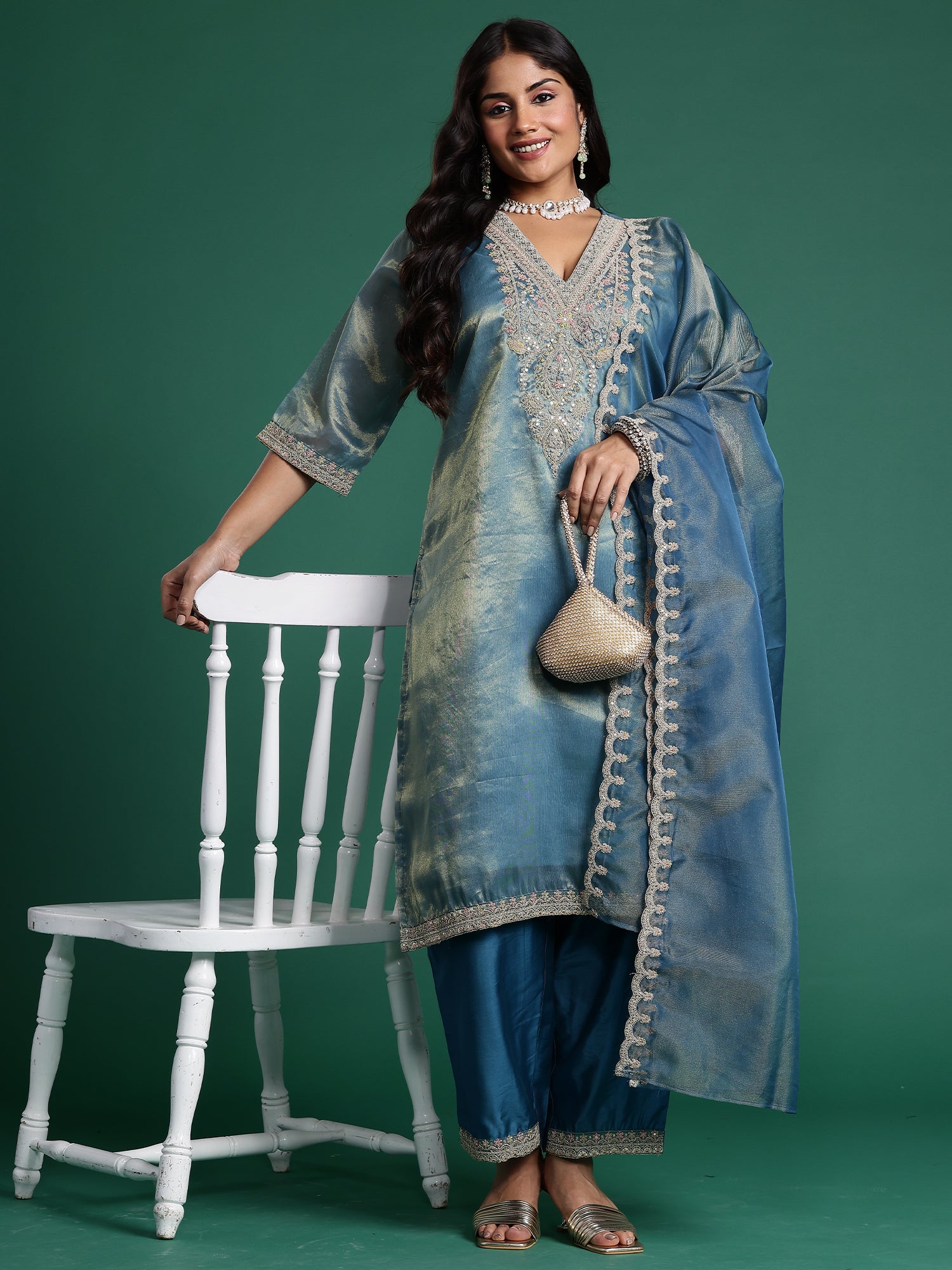 Blue Kurta Sets  For women,indo era, indoera, plus size kurta set, plus size suit for women, lavender kurta set, kurta set for women, 