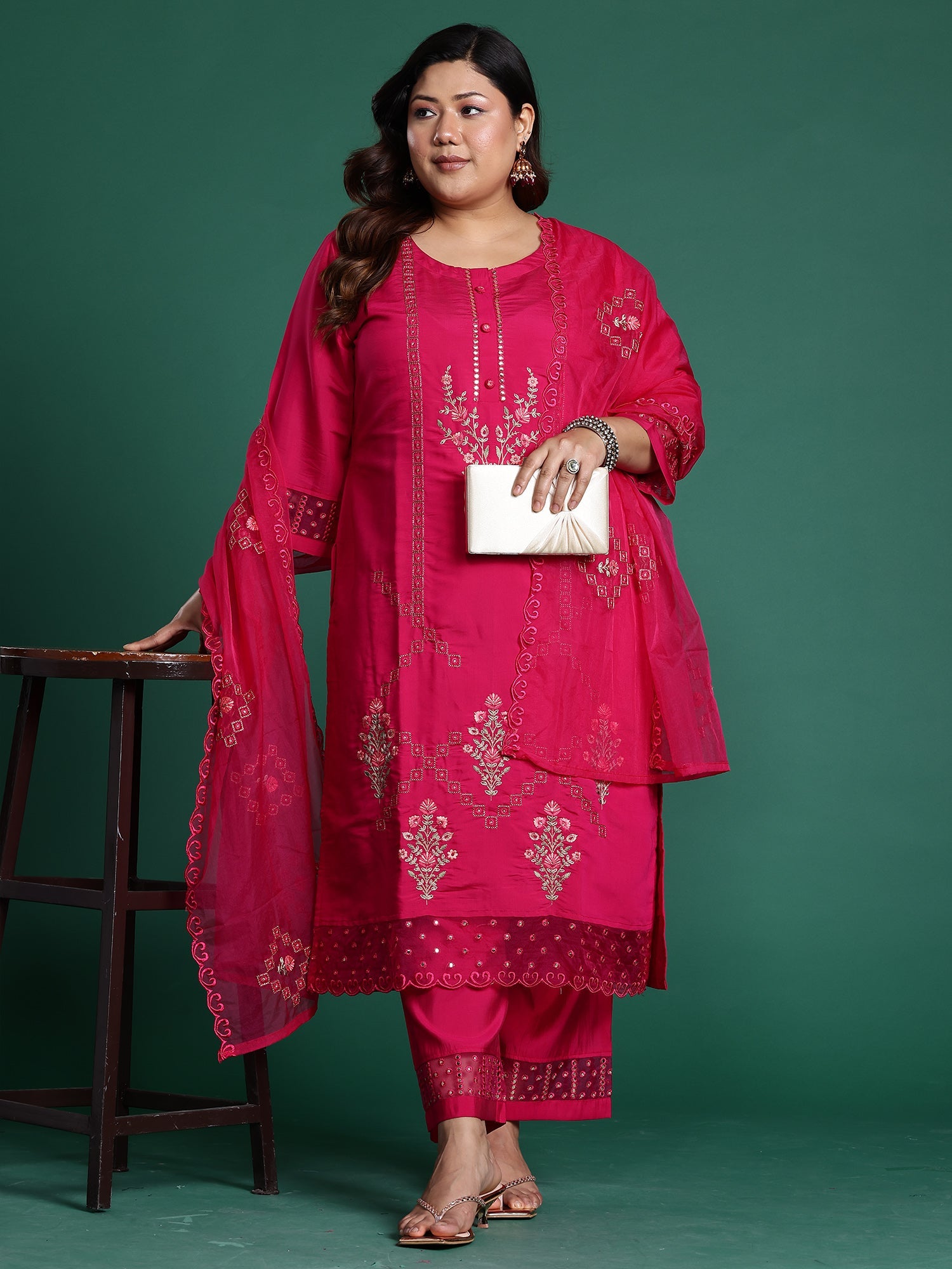 indo era, suit, kurta set for women, indo era kurta, kurta sets for ladies, summer dresses for women, 3 piece suit, cotton kurta set for women, new arrivals, women kurti plazo set, women in suit, kurta suit, floral kurta, short suit, spring summer, Pink suit