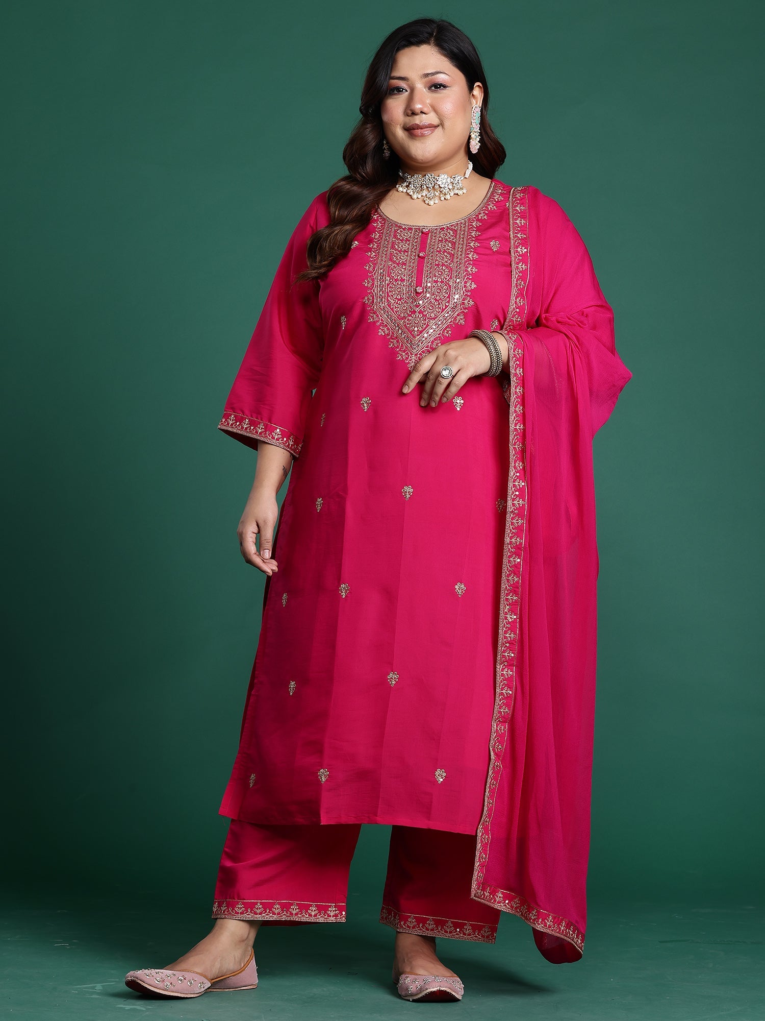 indo era, suit, kurta set for women, indo era kurta, kurta sets for ladies, summer dresses for women, 3 piece suit, cotton kurta set for women, new arrivals, women kurti plazo set, women in suit, kurta suit, floral kurta, short suit, spring summer, Pink suit