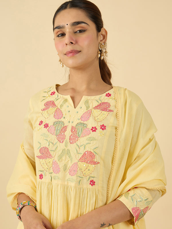 Yellow Kurta Sets  For women,indo era, indoera, kurta set for women, women kurta set, women suit, summer wear for women, festive suit for women, mother's day outfit, dress for mother, mother's day special, heeramandi dress