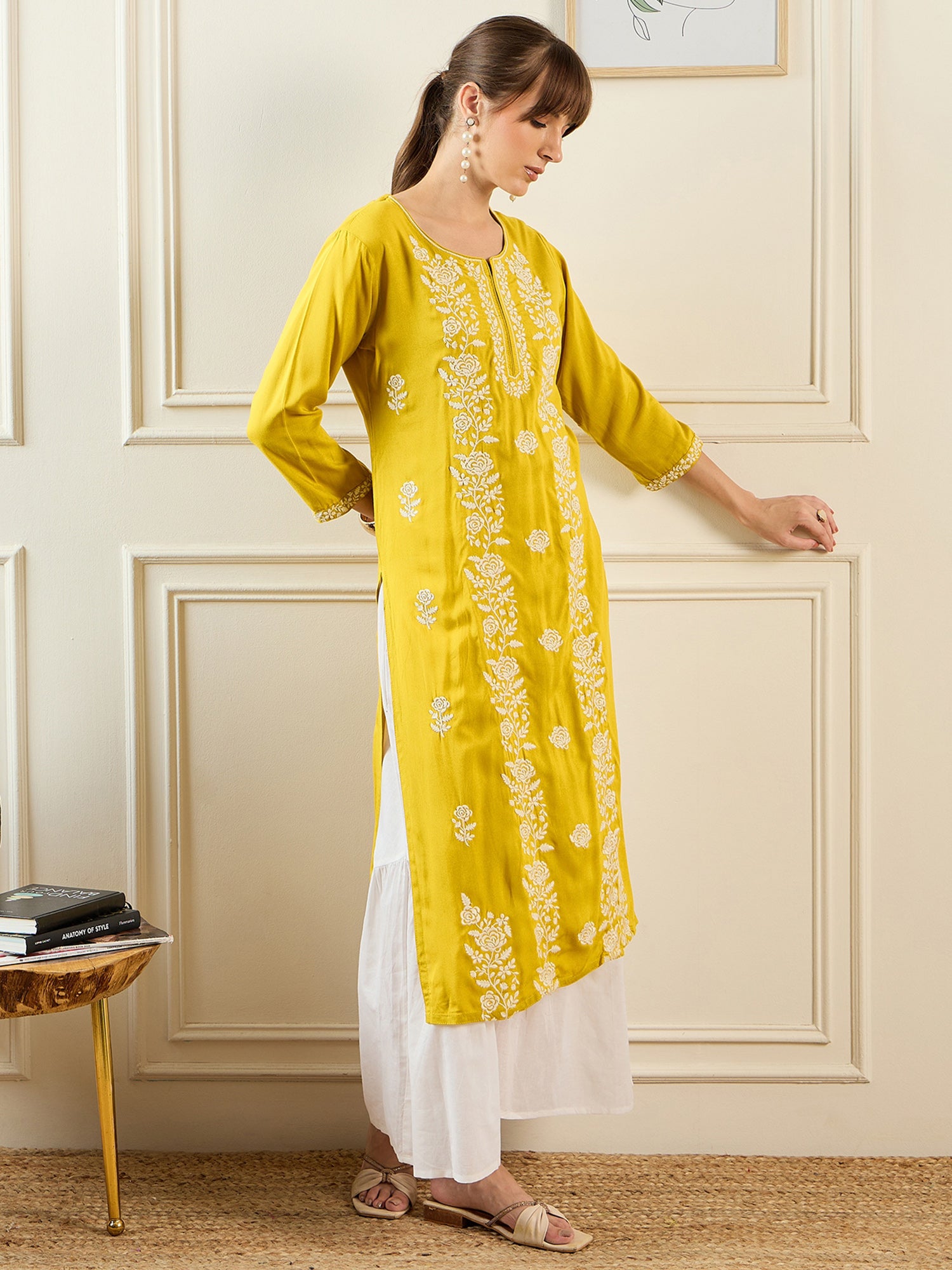 Yellow Kurtas  For women,indo era, indoera, kurta set for women, women kurta set, women suit, summer wear for women, festive suit for women, mother's day outfit, dress for mother, mother's day special, kurta set for women, kurta for women, kurta trouser and dupatta