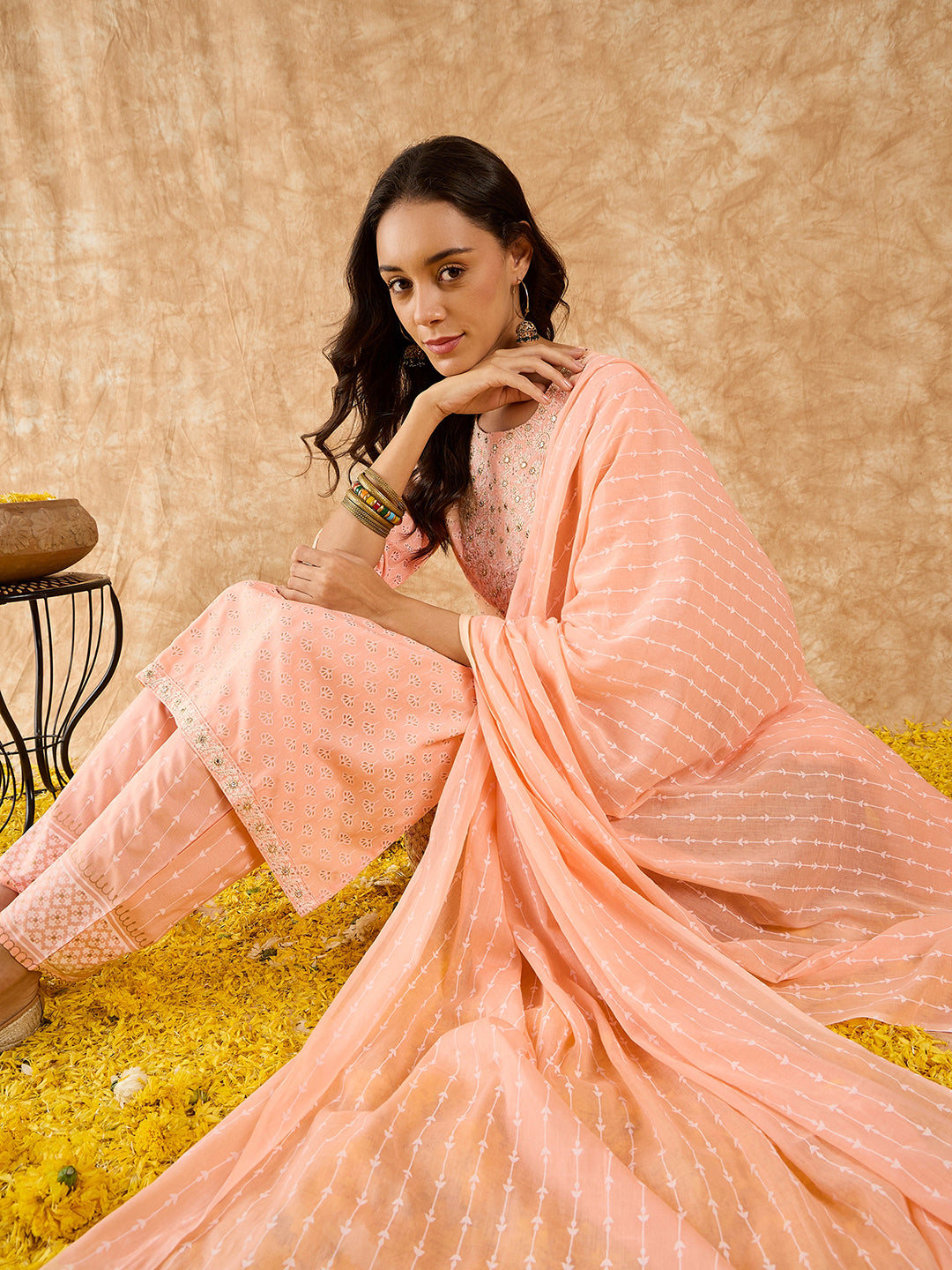 indo era, indoera, indo era kurta, heeramandi dress, heeramandi, dress for women, kurta for women, kurtaset for women, indo era kurta set, indo era suit, anarkali kurta, salwar suit, sharara set, cotton kurta, dress for women, kurta for women, birthday dress for women, gown for women, formal dress for women, party wear for women, summer dress, female kurti, cotton dress for women, kurta with dupatta, dressing style, casual look, new arrival for women, Peach suit
