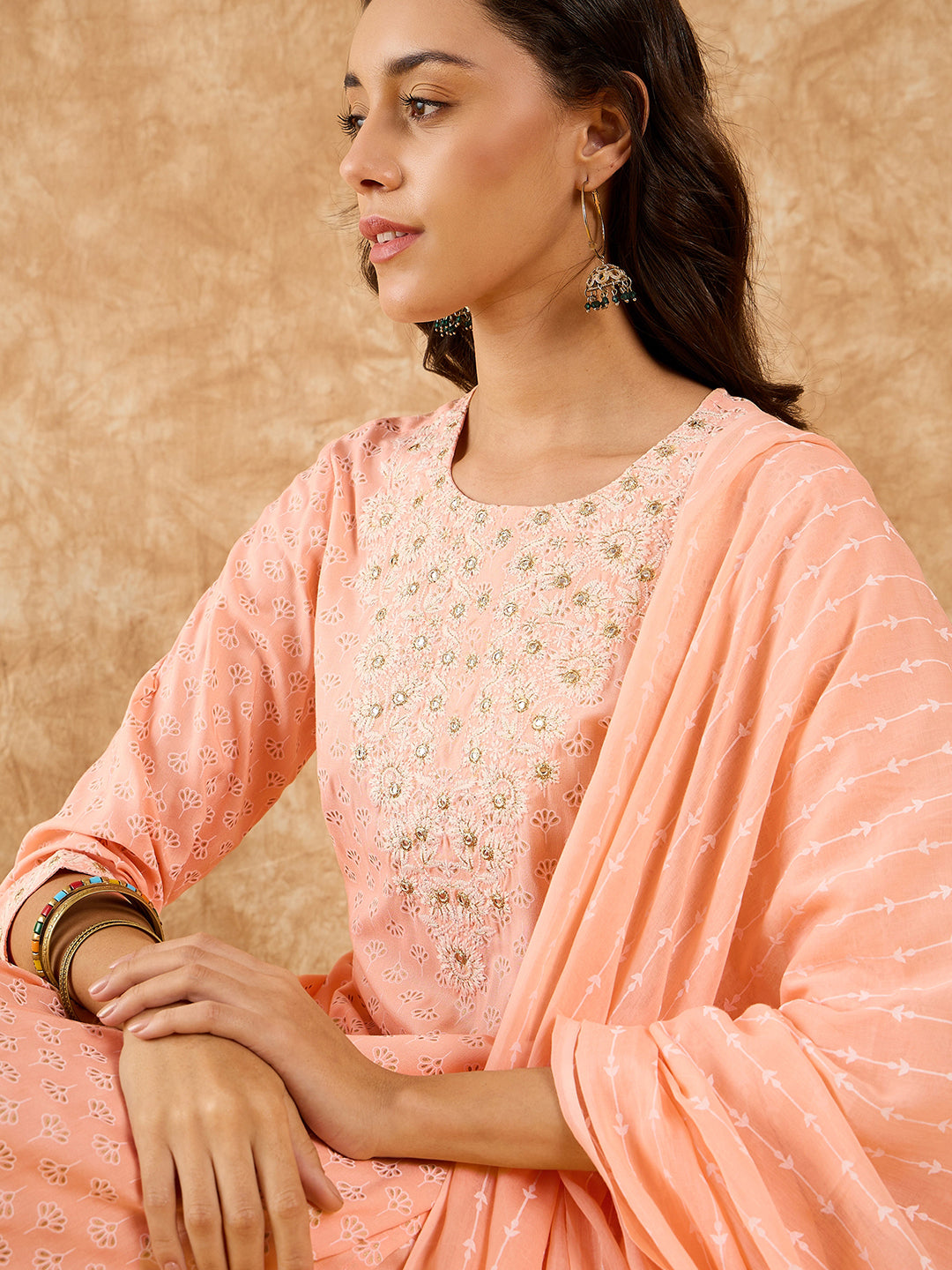 indo era, indoera, indo era kurta, heeramandi dress, heeramandi, dress for women, kurta for women, kurtaset for women, indo era kurta set, indo era suit, anarkali kurta, salwar suit, sharara set, cotton kurta, dress for women, kurta for women, birthday dress for women, gown for women, formal dress for women, party wear for women, summer dress, female kurti, cotton dress for women, kurta with dupatta, dressing style, casual look, new arrival for women, Peach suit