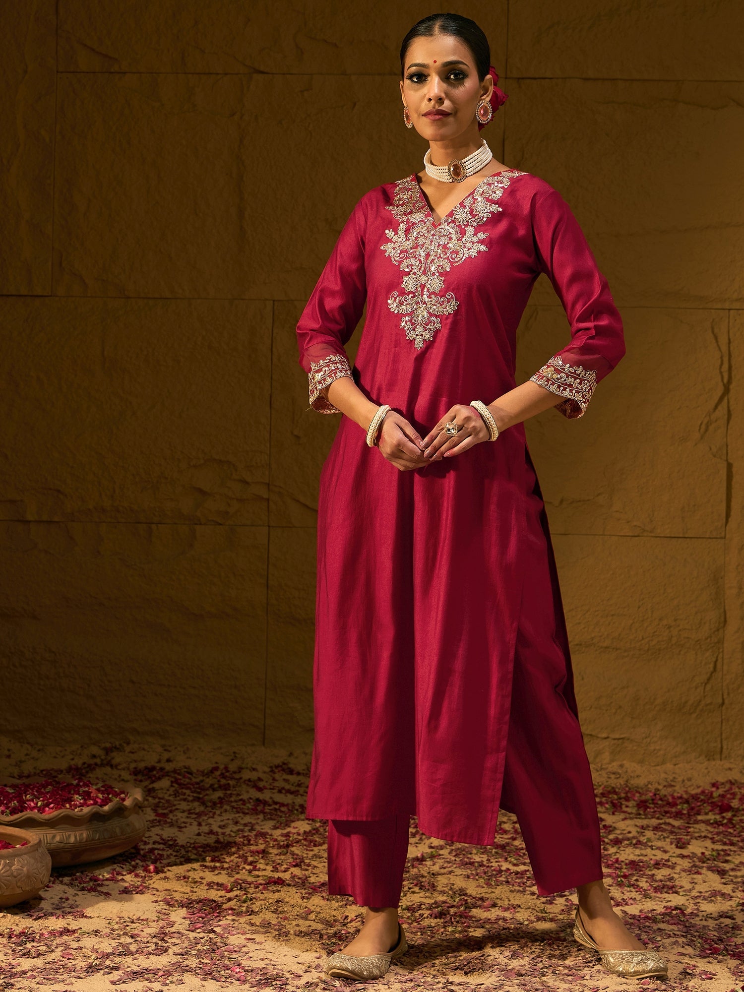 Red Kurta Sets  For women,indo era, indoera, kurta set for women, women kurta set, women suit, summer wear for women, festive suit for women, mother's day outfit, dress for mother, mother's day special, kurta set for women, kurta for women, kurta trouser and dupatta