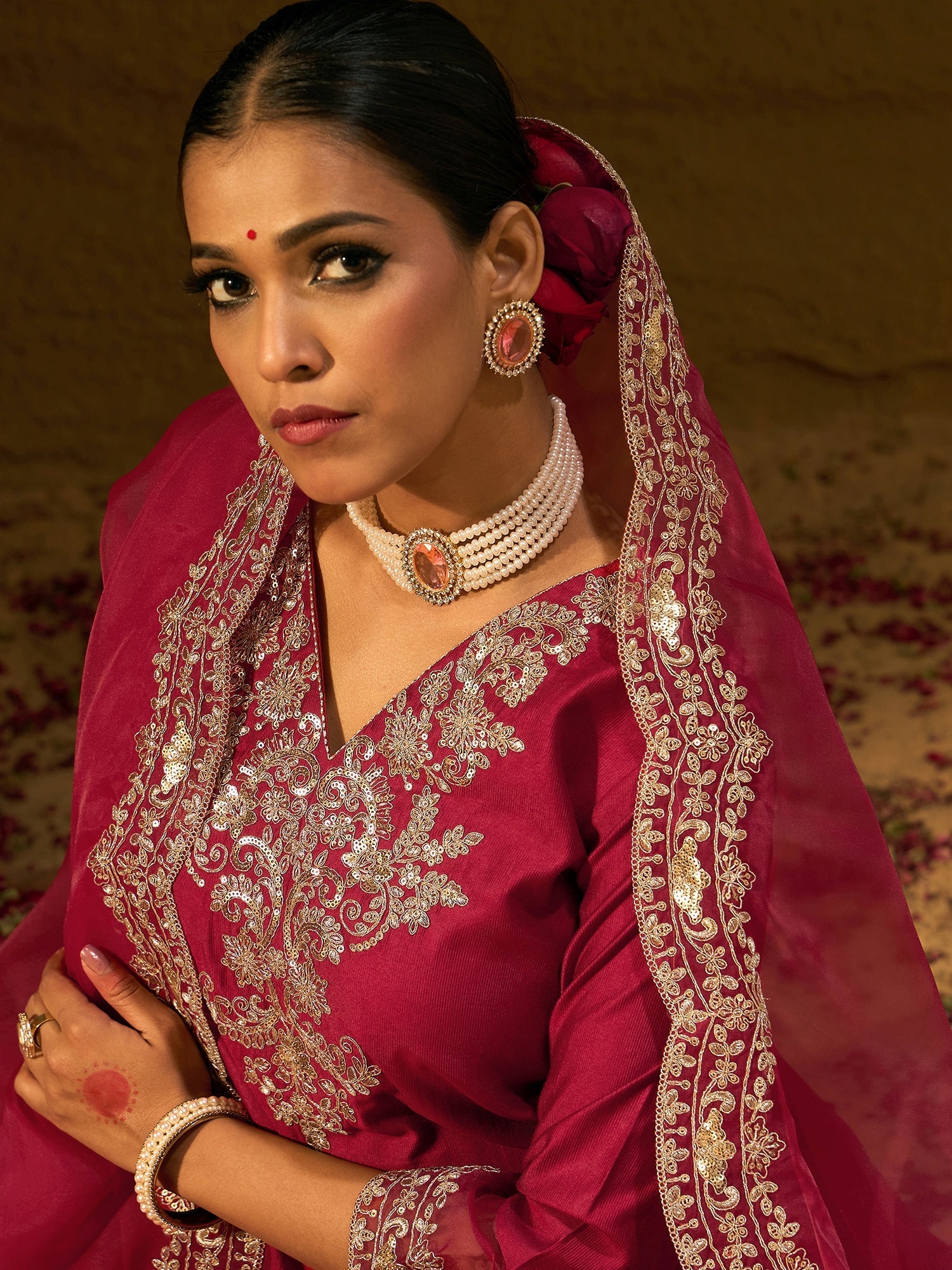 Red Kurta Sets  For women,indo era, indoera, kurta set for women, women kurta set, women suit, summer wear for women, festive suit for women, mother's day outfit, dress for mother, mother's day special, kurta set for women, kurta for women, kurta trouser and dupatta