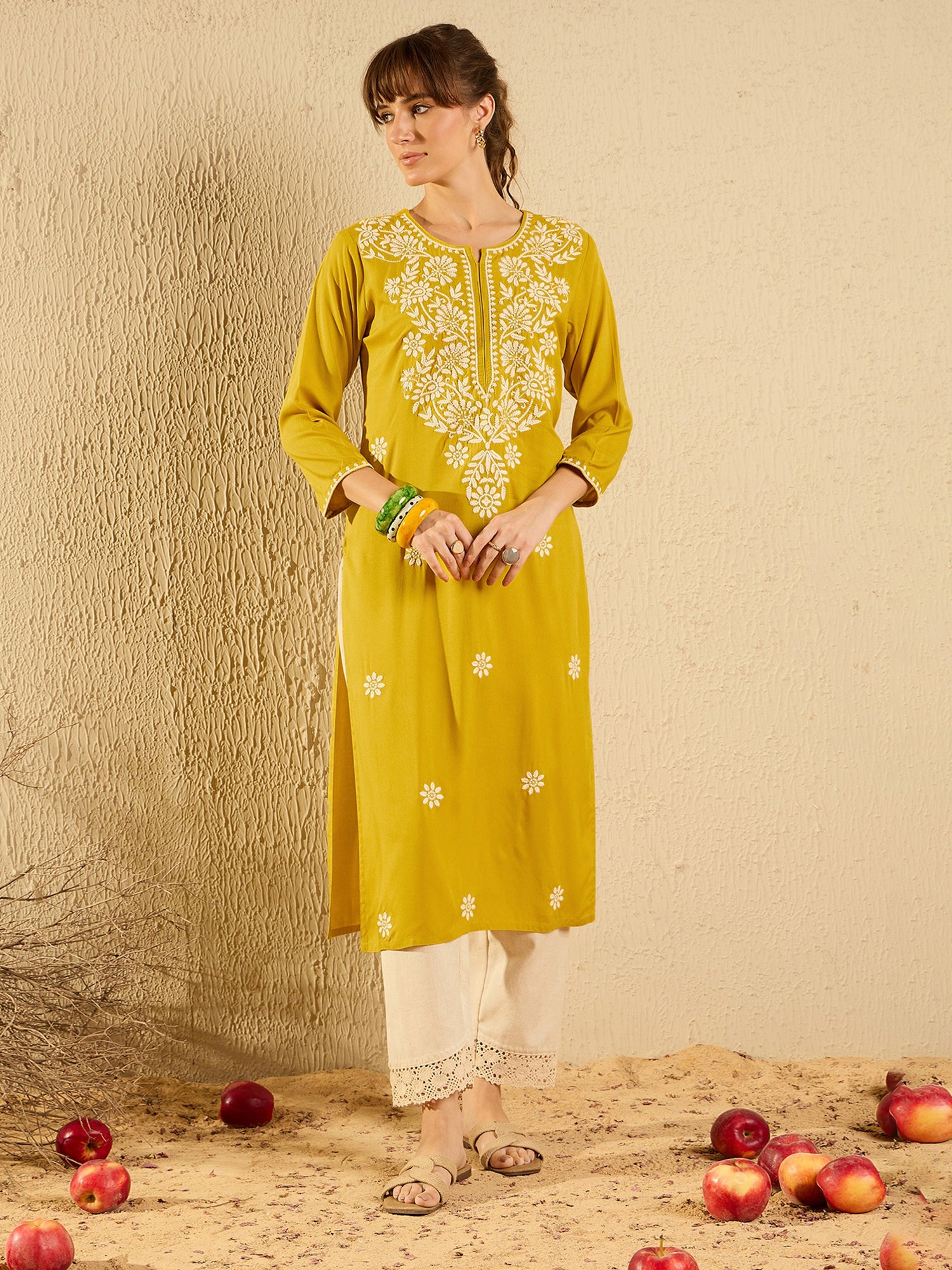 Yellow Kurtas  For women,indo era, indoera, kurta set for women, women kurta set, women suit, summer wear for women, festive suit for women, mother's day outfit, dress for mother, mother's day special, kurta set for women, kurta for women, kurta trouser and dupatta