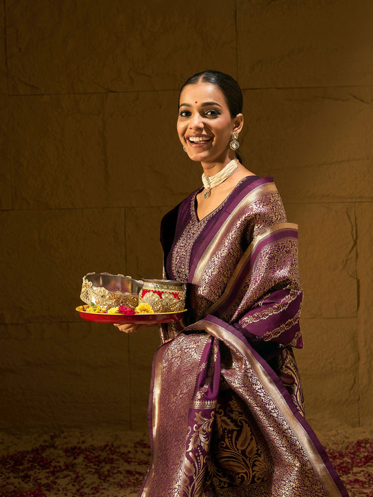 Indo Era Burgundy Embroidered Straight Kurta Trousers With Dupatta set