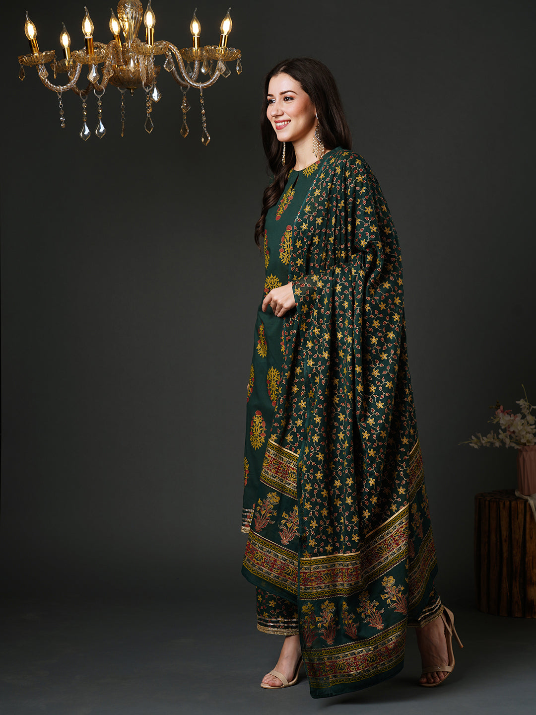 Green Kurta Sets  For women,indo era, indoera, kurta set for women, women kurta set, women suit, summer wear for women, festive suit for women, mother's day outfit, dress for mother, mother's day special, heeramandi dress