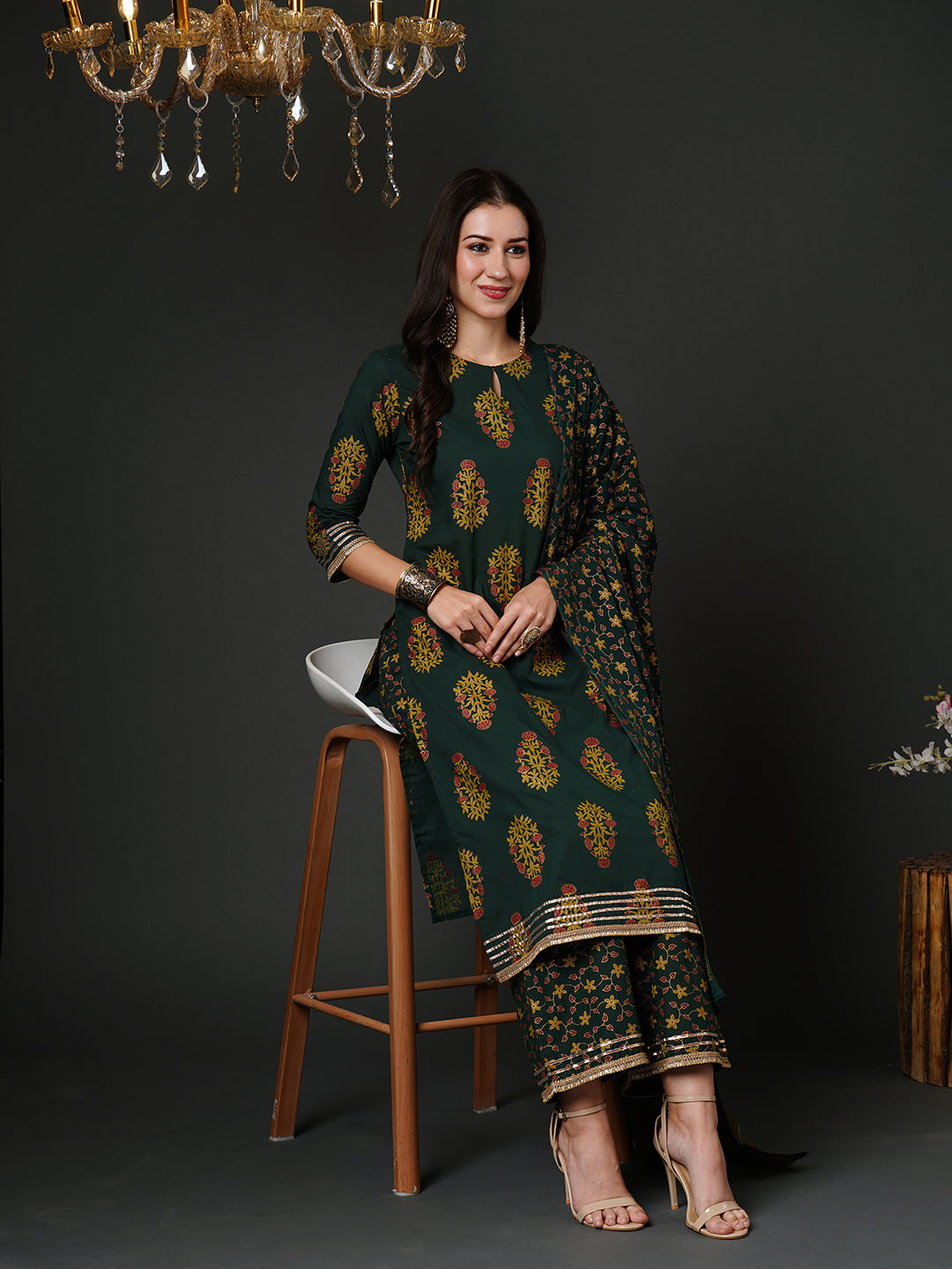 Green Kurta Sets  For women,indo era, indoera, kurta set for women, women kurta set, women suit, summer wear for women, festive suit for women, mother's day outfit, dress for mother, mother's day special, heeramandi dress
