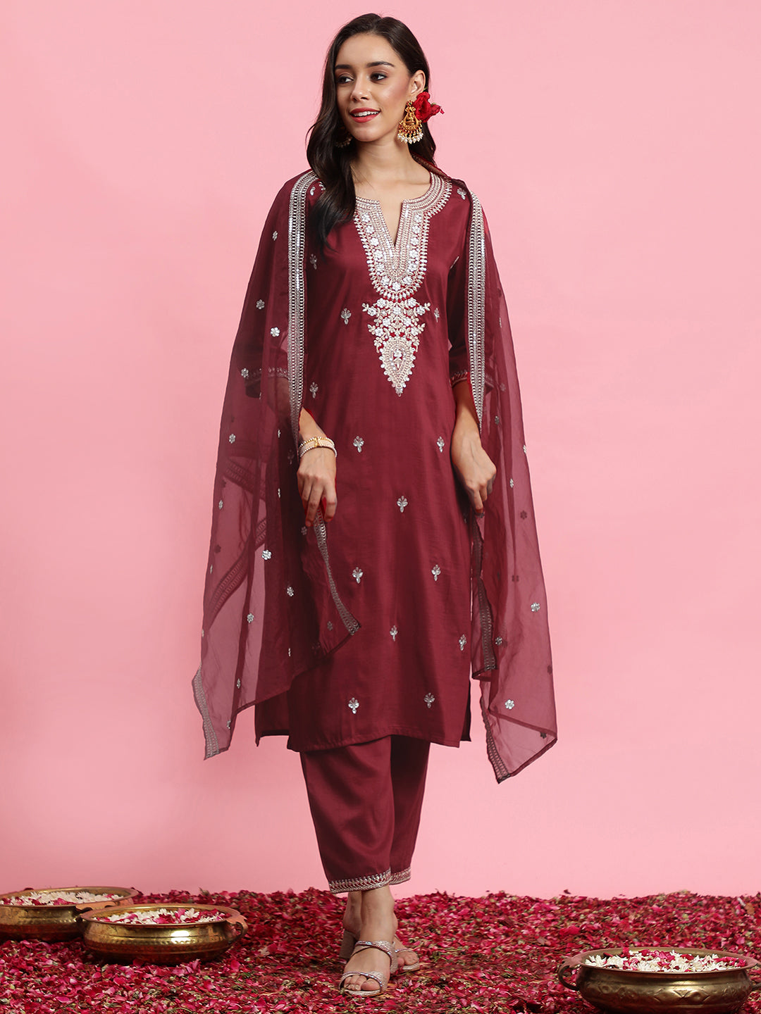 Red Kurta Sets  For women,indo era, indoera, kurta set for women, women kurta set, women suit, summer wear for women, festive suit for women, mother's day outfit, dress for mother, mother's day special, heeramandi dress