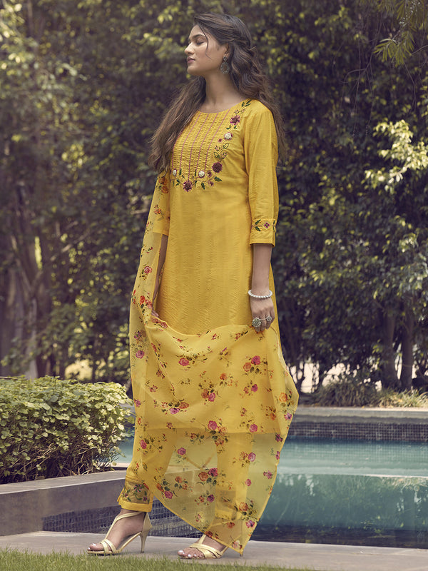 Yellow Kurta Sets  For women,indo era, indoera, kurta set for women, women kurta set, women suit, summer wear for women, festive suit for women, mother's day outfit, dress for mother, mother's day special, heeramandi dress