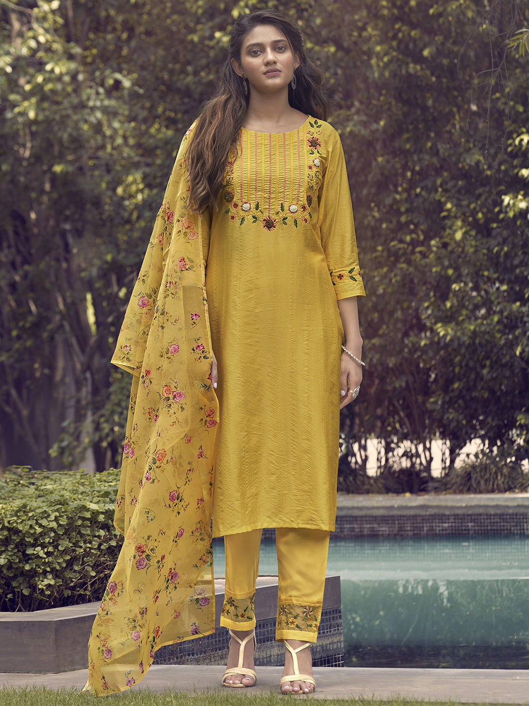 Yellow Kurta Sets  For women,indo era, indoera, kurta set for women, women kurta set, women suit, summer wear for women, festive suit for women, mother's day outfit, dress for mother, mother's day special, heeramandi dress