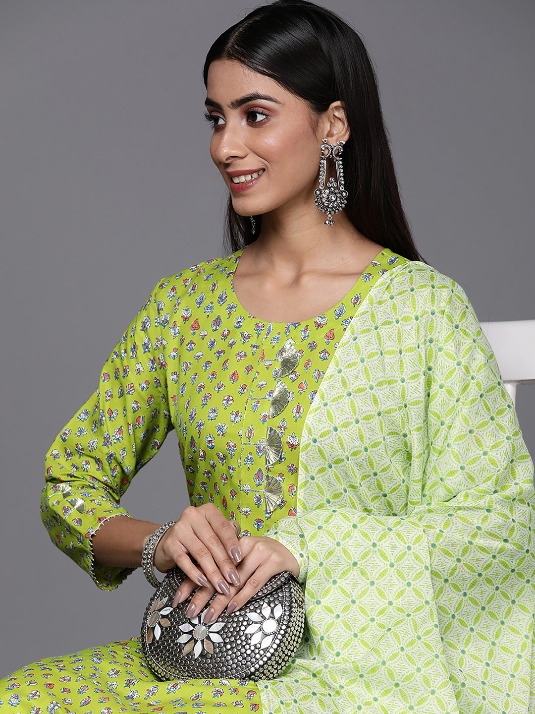 Green Kurta Sets  For women,indo era, indoera, kurta set for women, women kurta set, women suit, summer wear for women, cotton suit set, women cotton kurta, cotton kurta with dupatta