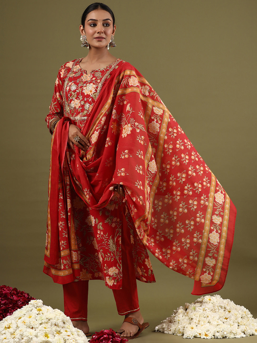 Red Kurta Sets  For women,indo era, indoera, kurta set for women, women kurta set, women suit, summer wear for women, cotton suit set, women cotton kurta, cotton kurta with dupatta