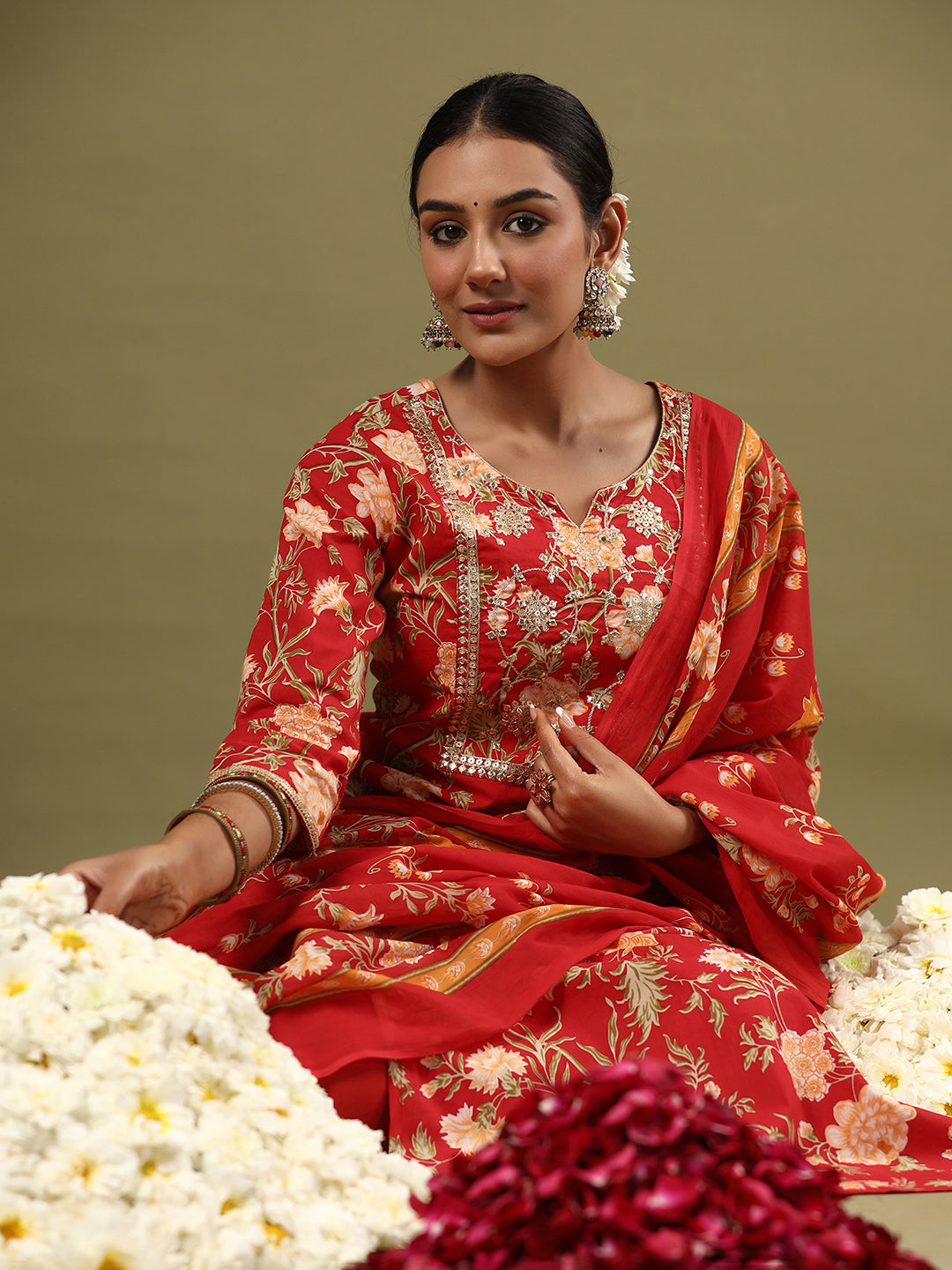 Red Kurta Sets  For women,indo era, indoera, kurta set for women, women kurta set, women suit, summer wear for women, cotton suit set, women cotton kurta, cotton kurta with dupatta