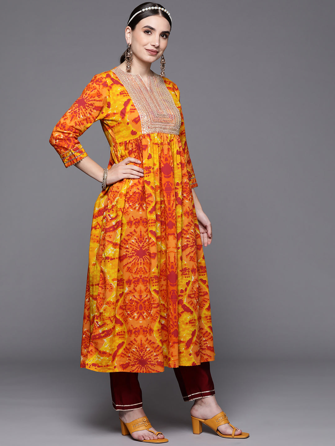 Yellow Kurta Sets  For women,indo era, indoera, kurta set for women, women kurta set, women suit, summer wear for women, cotton suit set, women cotton kurta, cotton kurta with dupatta