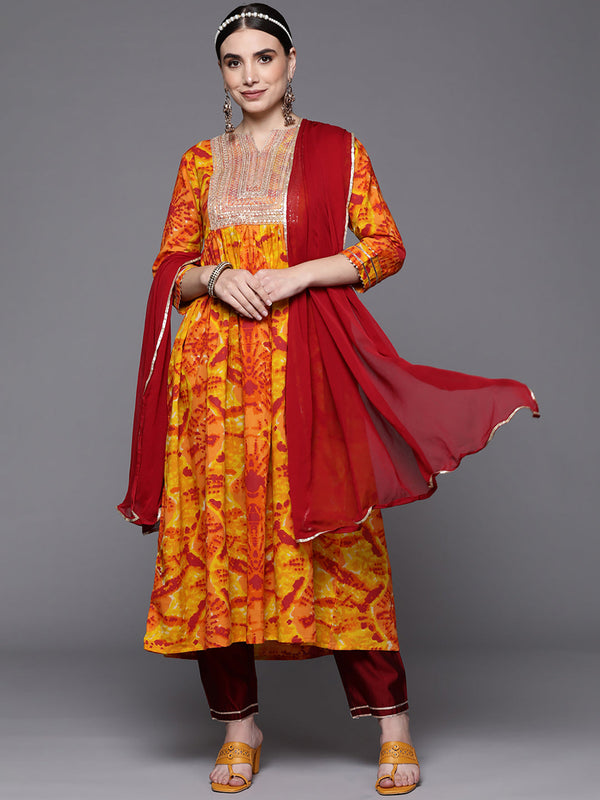 Yellow Kurta Sets  For women,indo era, indoera, kurta set for women, women kurta set, women suit, summer wear for women, cotton suit set, women cotton kurta, cotton kurta with dupatta