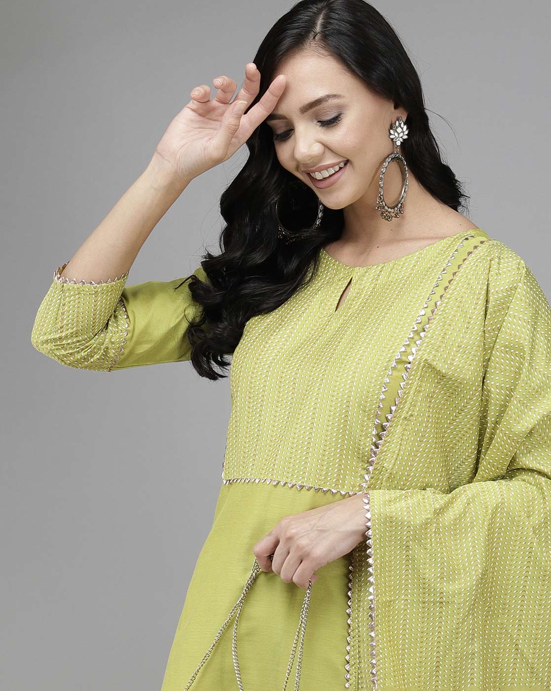 Green Kurta Sets  For women,indo era, indoera, kurta set for women, women kurta set, women suit, summer wear for women, festive suit for women, mother's day outfit, dress for mother, mother's day special, kurta set for women, kurta for women, kurta trouser and dupatta