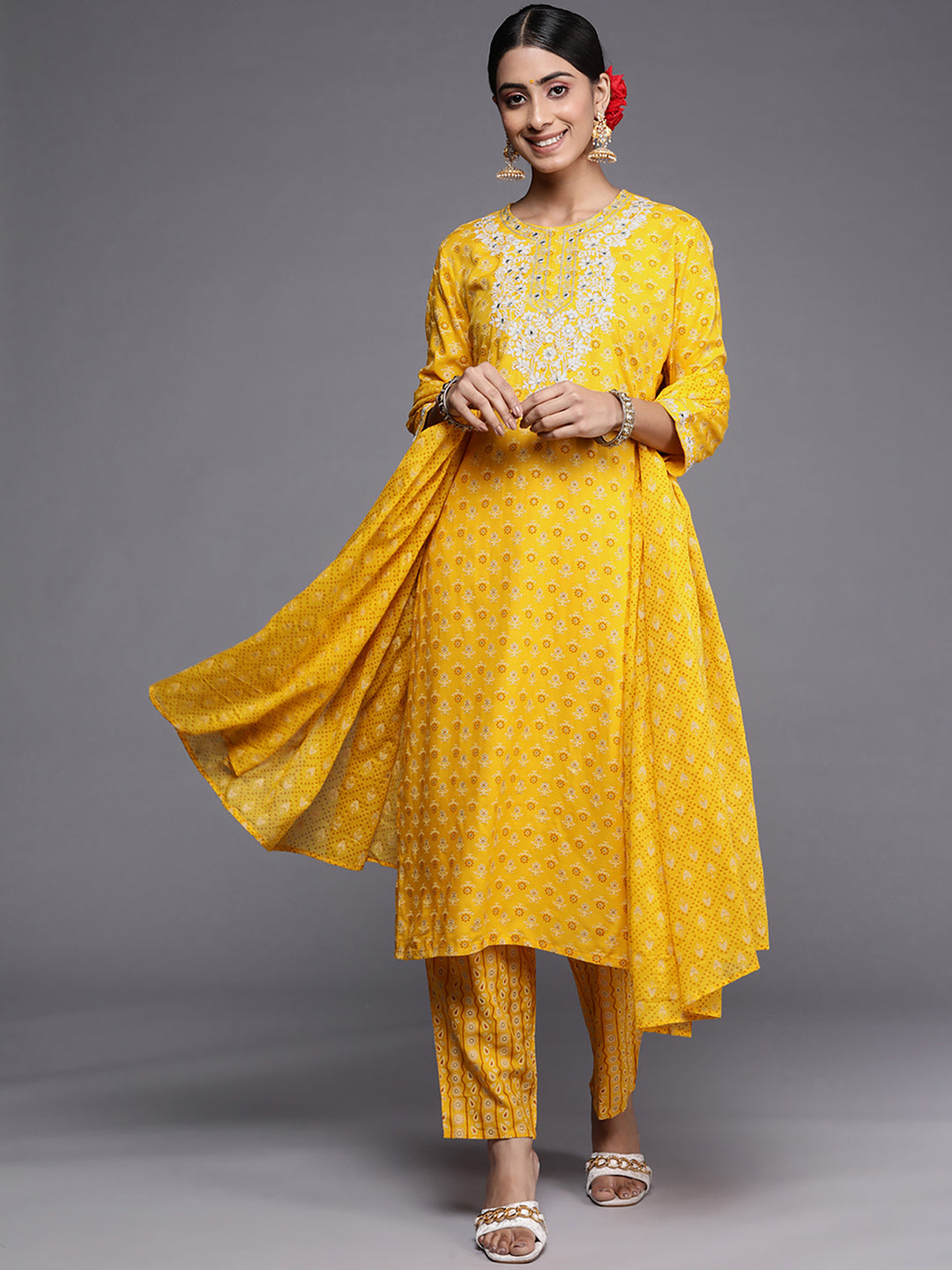 Mustard Kurta Sets  For women,indo era, indoera, kurta set for women, women kurta set, women suit, summer wear for women, festive suit for women, mother's day outfit, dress for mother, mother's day special, kurta set for women, kurta for women, kurta trouser and dupatta