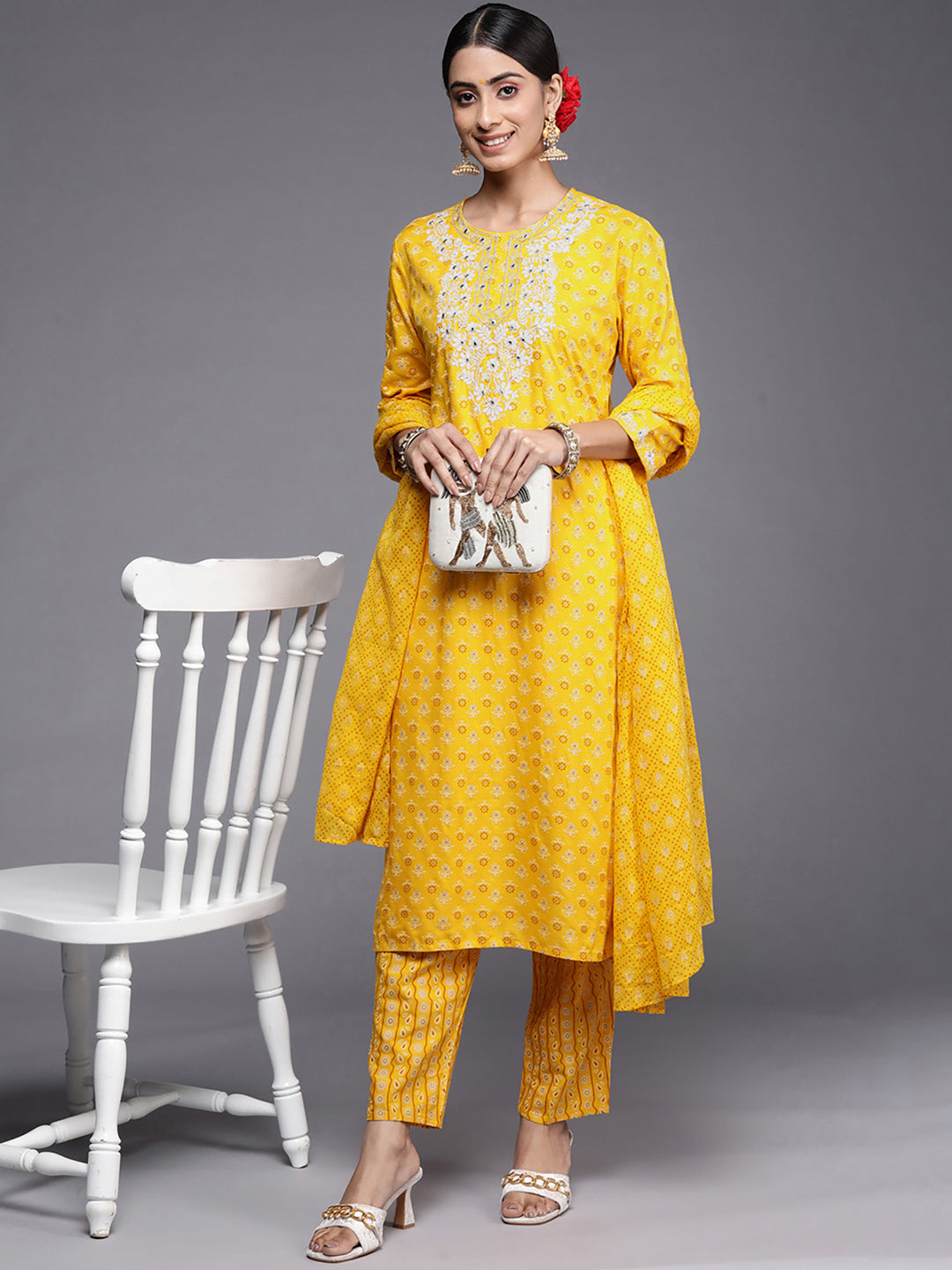 Mustard Kurta Sets  For women,indo era, indoera, kurta set for women, women kurta set, women suit, summer wear for women, festive suit for women, mother's day outfit, dress for mother, mother's day special, kurta set for women, kurta for women, kurta trouser and dupatta