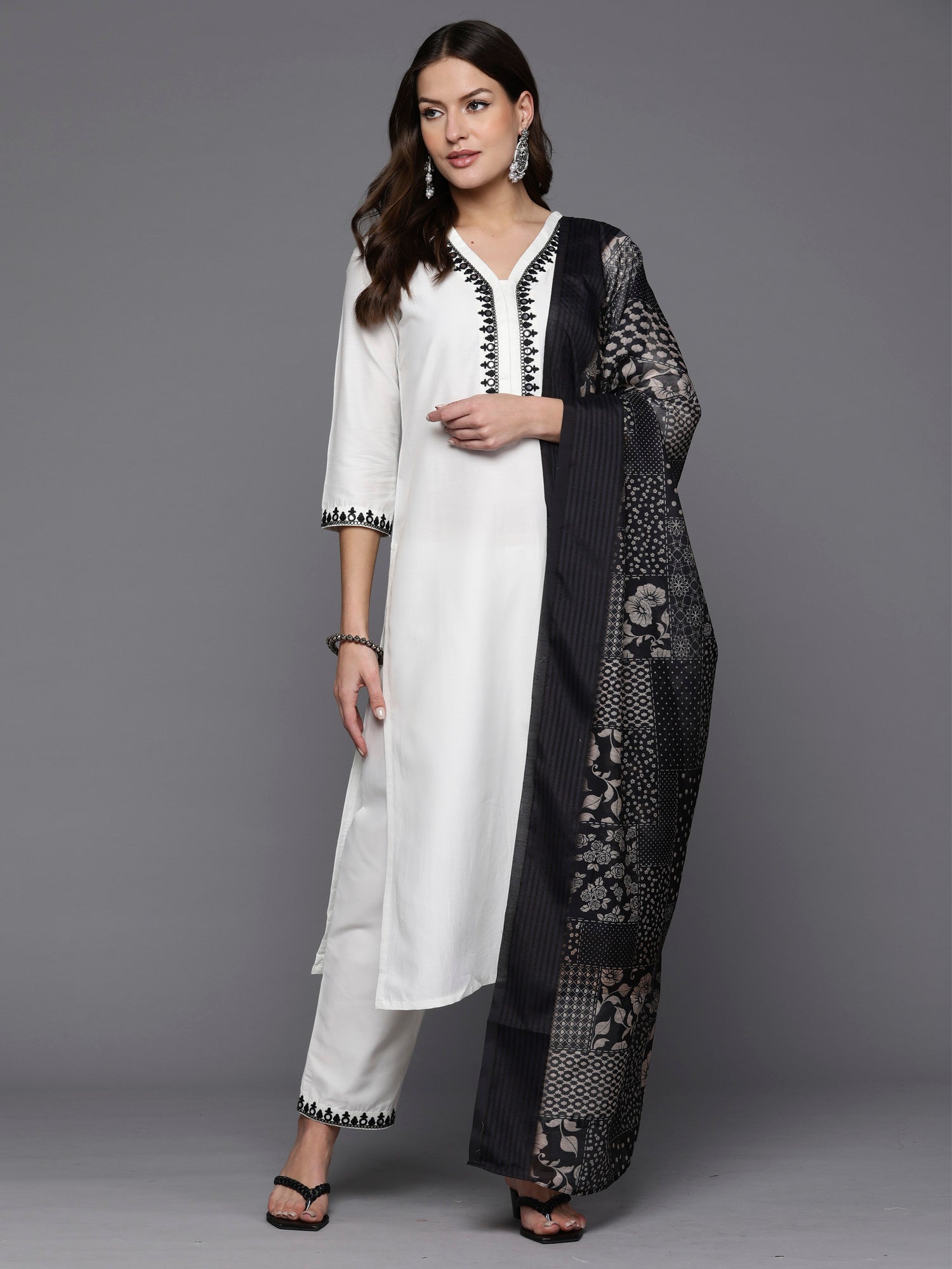 White Kurta Sets  For women,indo era, indoera, kurta set for women, women kurta set, women suit, summer wear for women, festive suit for women, mother's day outfit, dress for mother, mother's day special, kurta set for women, kurta for women, kurta trouser and dupatta