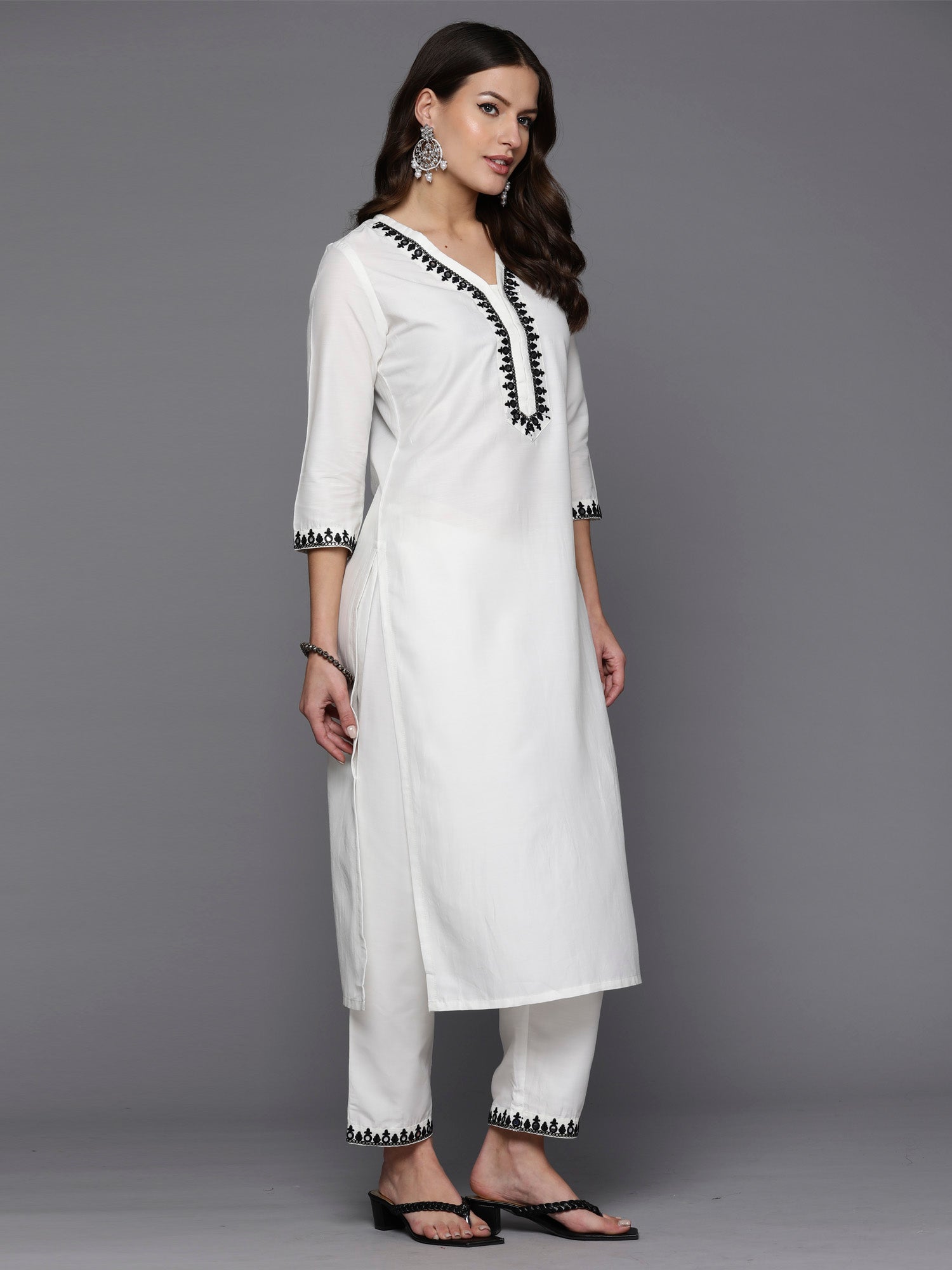White Kurta Sets  For women,indo era, indoera, kurta set for women, women kurta set, women suit, summer wear for women, festive suit for women, mother's day outfit, dress for mother, mother's day special, kurta set for women, kurta for women, kurta trouser and dupatta