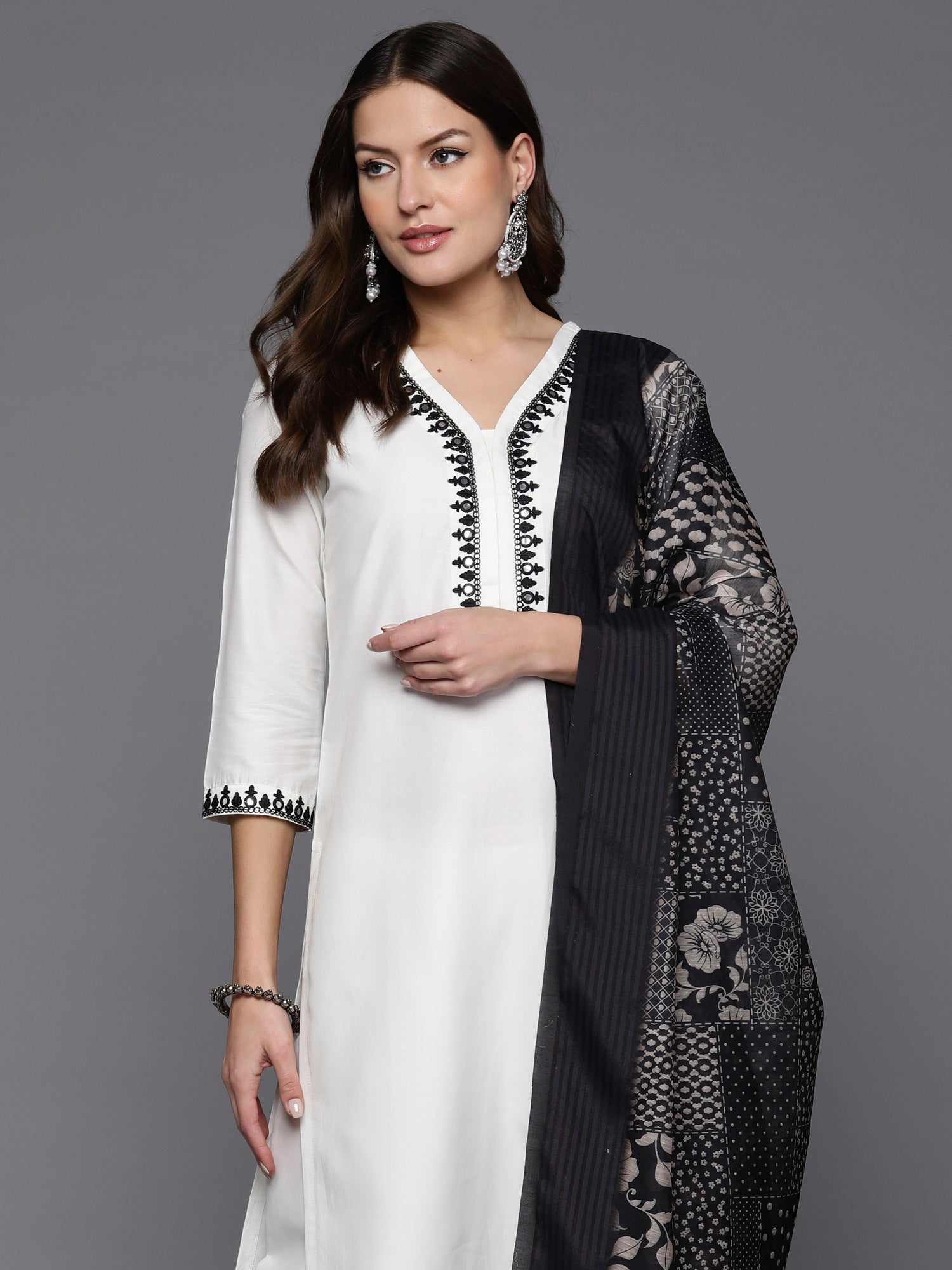 White Kurta Sets  For women,indo era, indoera, kurta set for women, women kurta set, women suit, summer wear for women, festive suit for women, mother's day outfit, dress for mother, mother's day special, kurta set for women, kurta for women, kurta trouser and dupatta