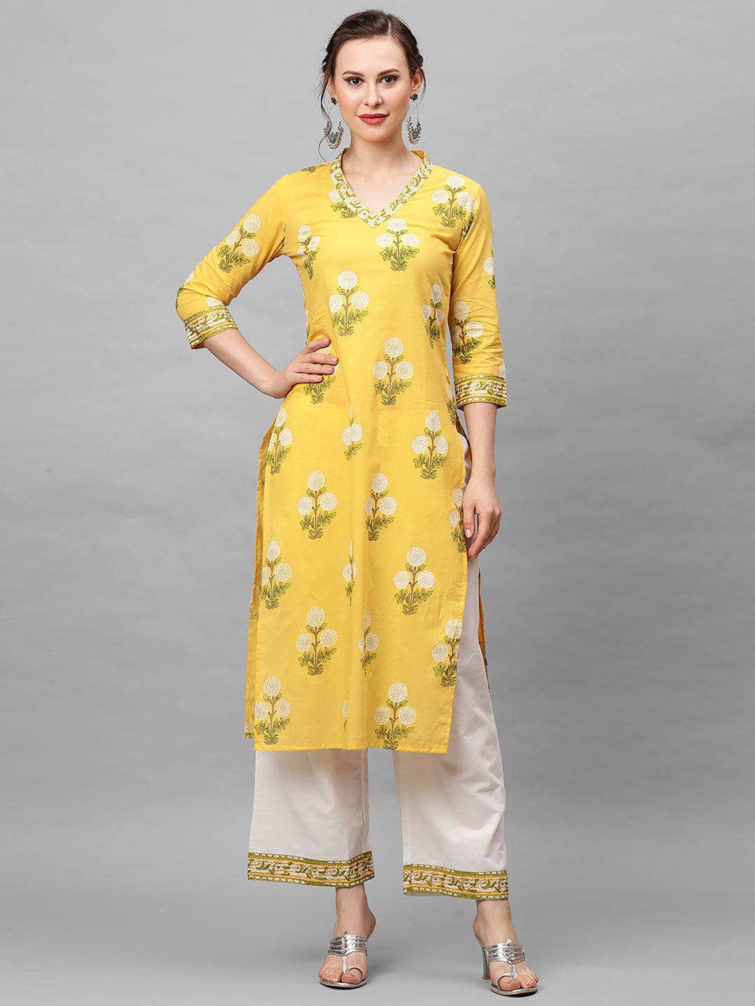 Yellow Kurta Sets  For women,indo era, indoera, kurta set for women, women kurta set, women suit, summer wear for women, festive suit for women, mother's day outfit, dress for mother, mother's day special, kurta set for women, kurta for women, kurta trouser and dupatta