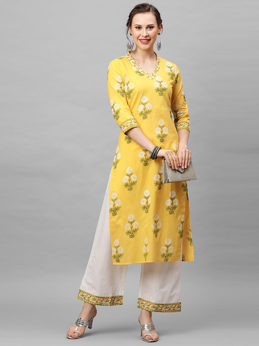Yellow Kurta Sets  For women,indo era, indoera, kurta set for women, women kurta set, women suit, summer wear for women, festive suit for women, mother's day outfit, dress for mother, mother's day special, kurta set for women, kurta for women, kurta trouser and dupatta