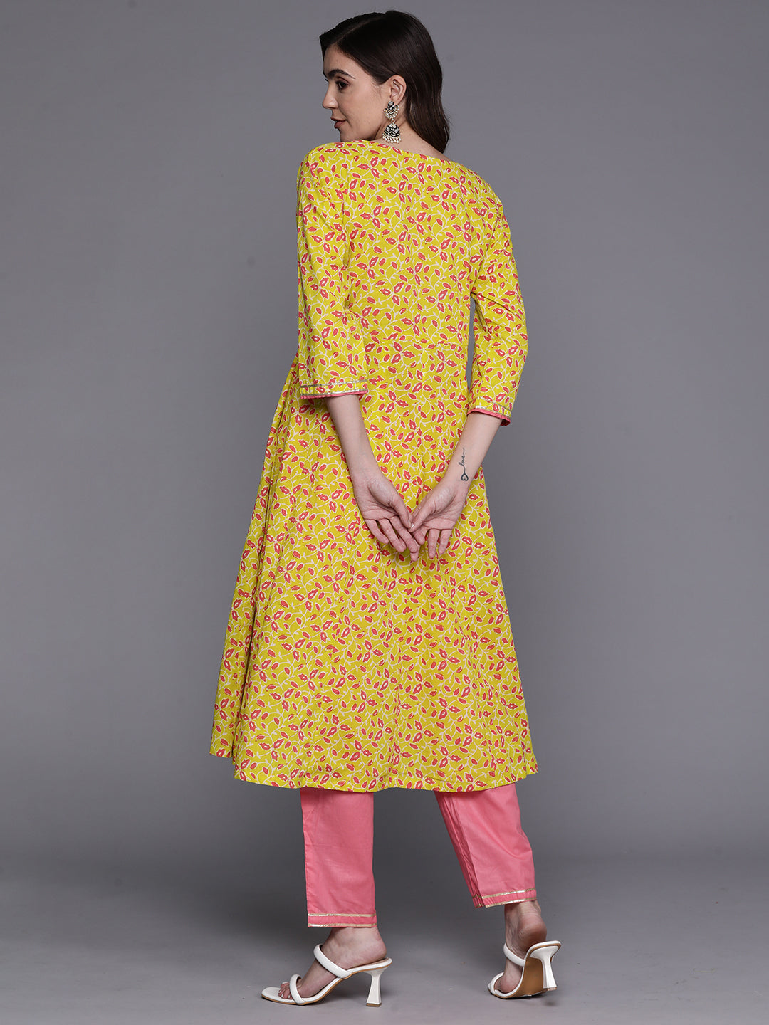 Yellow Kurta Sets  For women,indo era, indoera, kurta set for women, women kurta set, women suit, summer wear for women, festive suit for women, mother's day outfit, dress for mother, mother's day special, kurta set for women, kurta for women, kurta trouser and dupatta