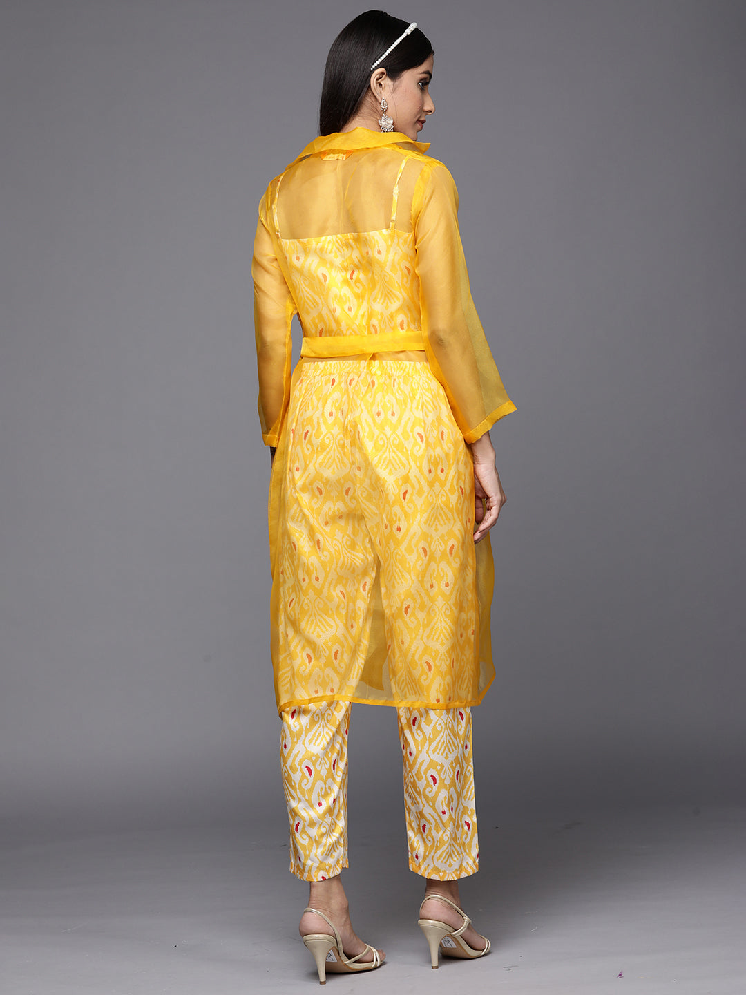 Yellow Kurta Sets  For women,indo era, indoera, kurta set for women, women kurta set, women suit, summer wear for women, festive suit for women, mother's day outfit, dress for mother, mother's day special, kurta set for women, kurta for women, kurta trouser and dupatta