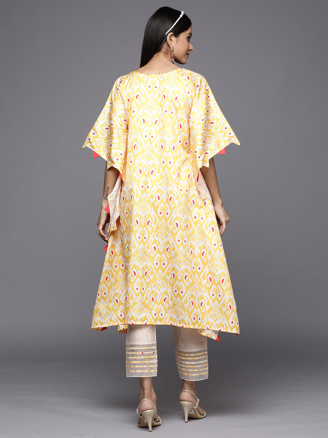 Yellow Kurta Sets  For women,indo era, indoera, kurta set for women, women kurta set, women suit, summer wear for women, festive suit for women, mother's day outfit, dress for mother, mother's day special, kurta set for women, kurta for women, kurta trouser and dupatta