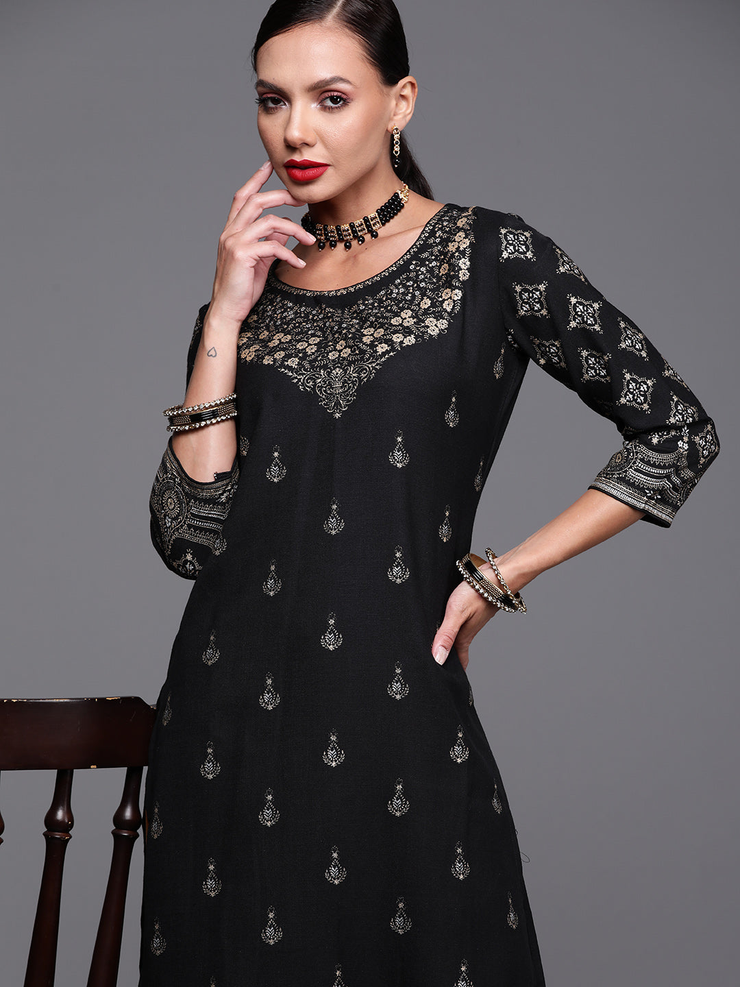 indo era, indoera, indo era kurta, heeramandi dress, heeramandi, dress for women, kurta for women, kurtaset for women, indo era kurta set, indo era suit, anarkali kurta, salwar suit, sharara set, cotton kurta, dress for women, kurta for women, birthday dress for women, gown for women, formal dress for women, party wear for women, summer dress, female kurti, cotton dress for women, kurta with dupatta, dressing style, casual look, new arrival for women, Black kurta