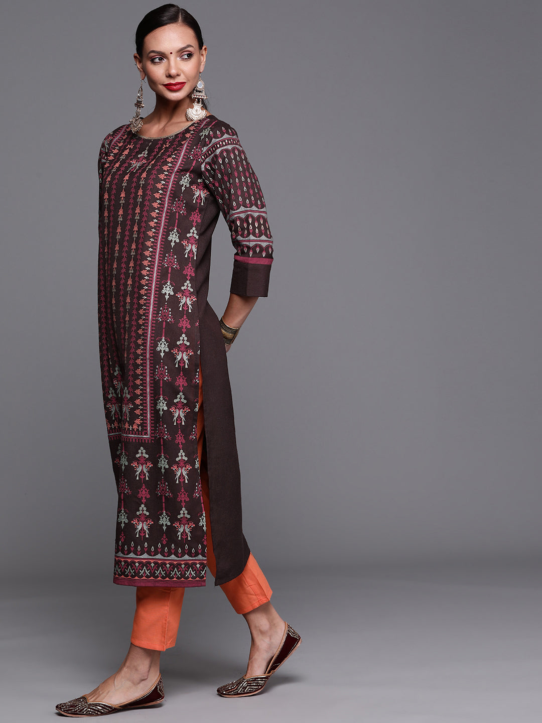 indo era, indoera, indo era kurta, heeramandi dress, heeramandi, dress for women, kurta for women, kurtaset for women, indo era kurta set, indo era suit, anarkali kurta, salwar suit, sharara set, cotton kurta, dress for women, kurta for women, birthday dress for women, gown for women, formal dress for women, party wear for women, summer dress, female kurti, cotton dress for women, kurta with dupatta, dressing style, casual look, new arrival for women, Brown kurta