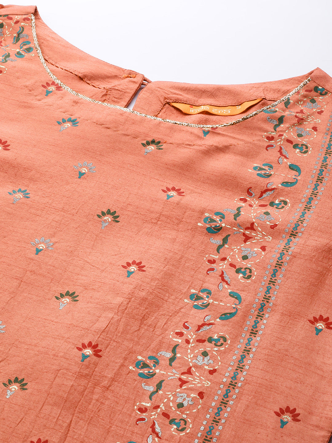 Peach Kurtas  For women,indo era, indoera, kurta set for women, women kurta set, women suit, summer wear for women, festive suit for women, mother's day outfit, dress for mother, mother's day special, kurta set for women, kurta for women, kurta trouser and dupatta