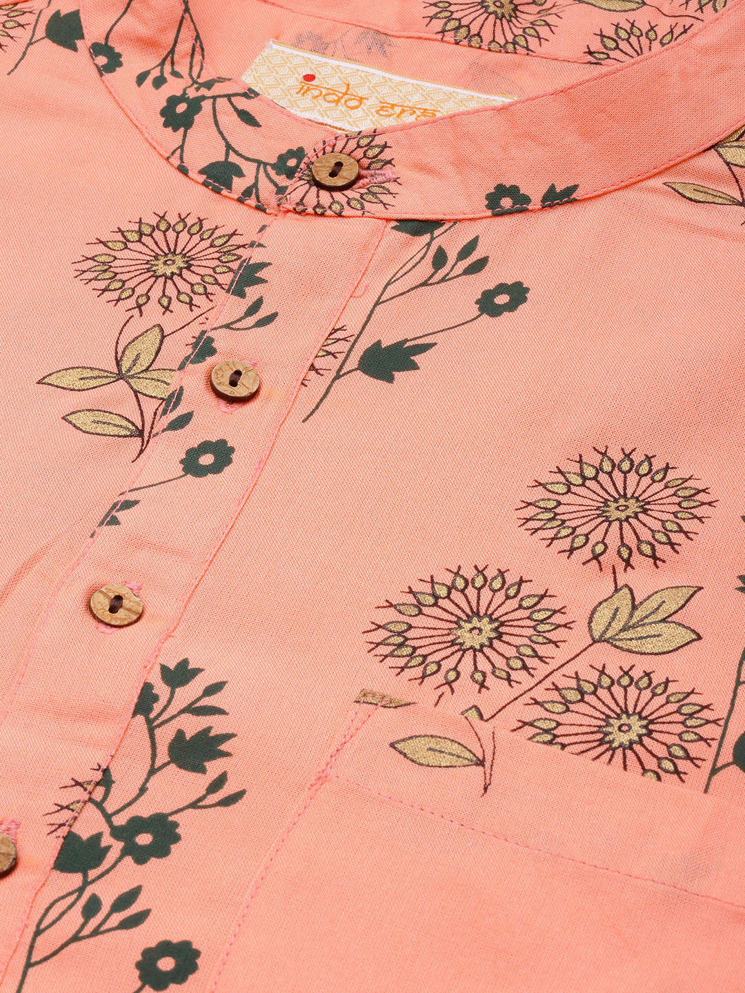 Peach Kurtas  For women,indo era, indoera, kurta set for women, women kurta set, women suit, summer wear for women, festive suit for women, mother's day outfit, dress for mother, mother's day special, kurta set for women, kurta for women, kurta trouser and dupatta