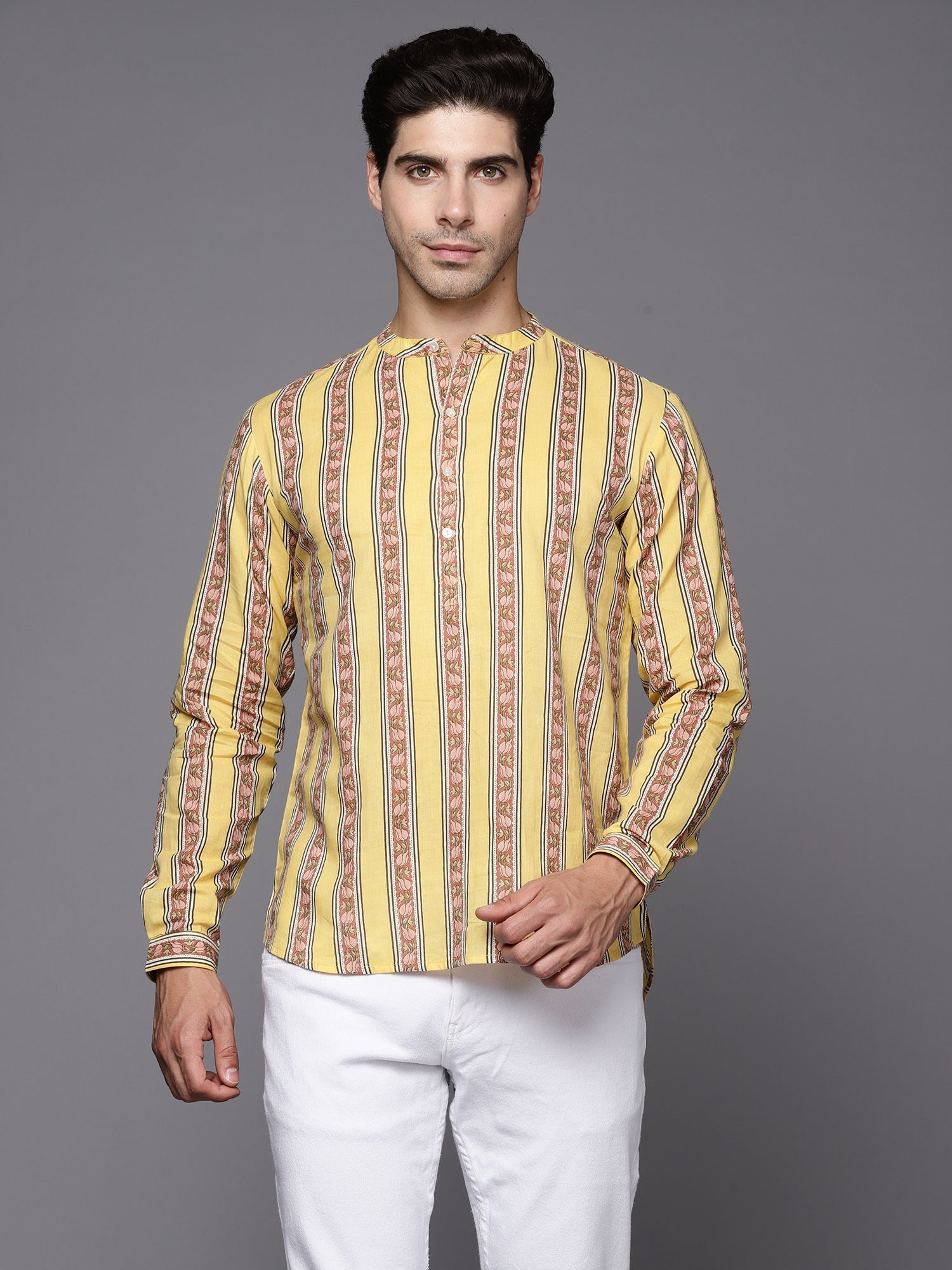 Yellow Kurtas  For women,indo era, indoera, kurta set for women, women kurta set, women suit, summer wear for women, festive suit for women, mother's day outfit, dress for mother, mother's day special, kurta set for women, kurta for women, kurta trouser and dupatta