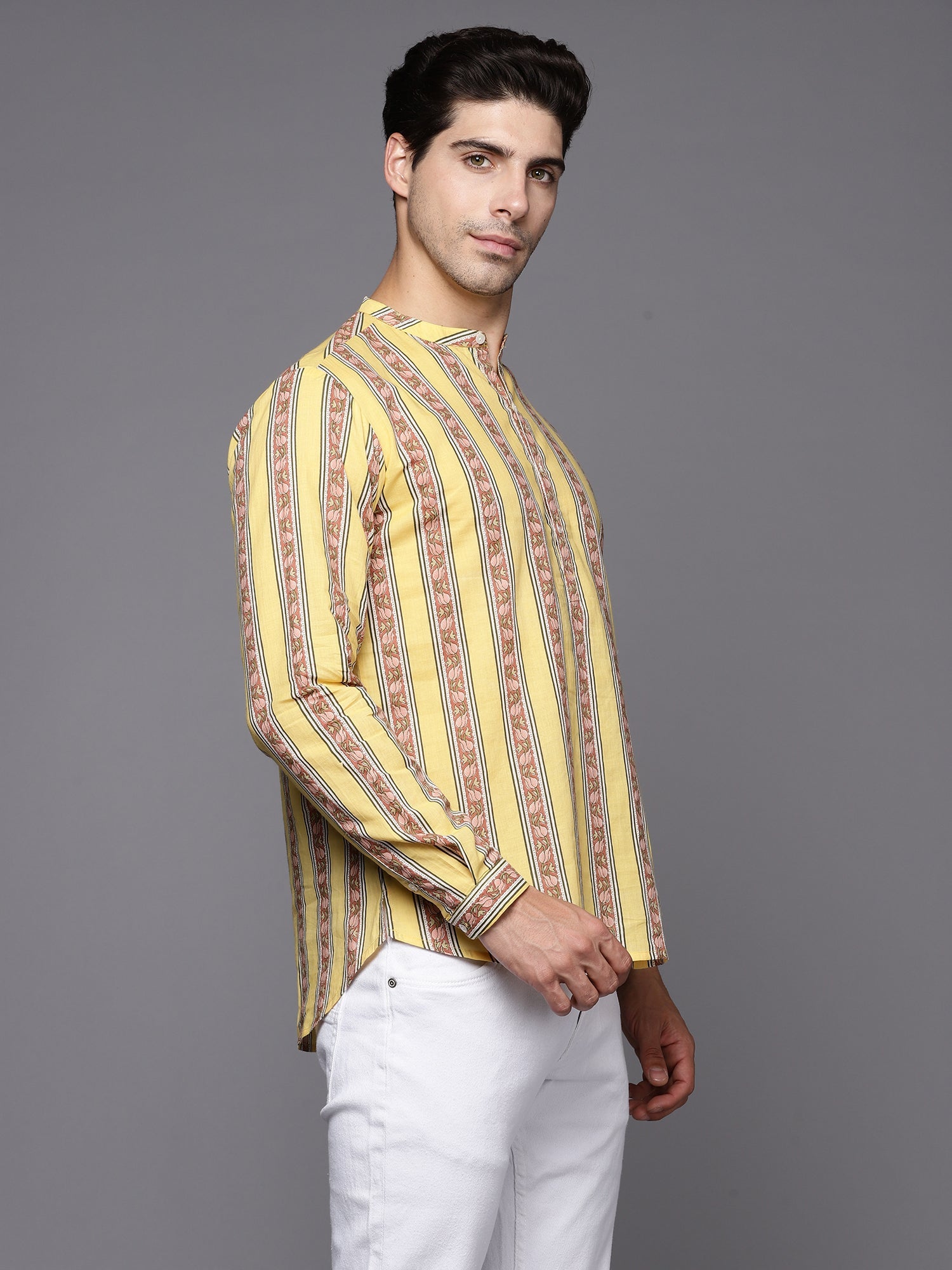Yellow Kurtas  For women,indo era, indoera, kurta set for women, women kurta set, women suit, summer wear for women, festive suit for women, mother's day outfit, dress for mother, mother's day special, kurta set for women, kurta for women, kurta trouser and dupatta