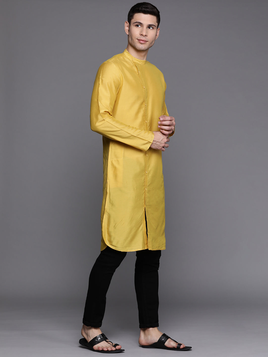 Yellow Kurtas  For women,indo era, indoera, kurta set for women, women kurta set, women suit, summer wear for women, festive suit for women, mother's day outfit, dress for mother, mother's day special, kurta set for women, kurta for women, kurta trouser and dupatta