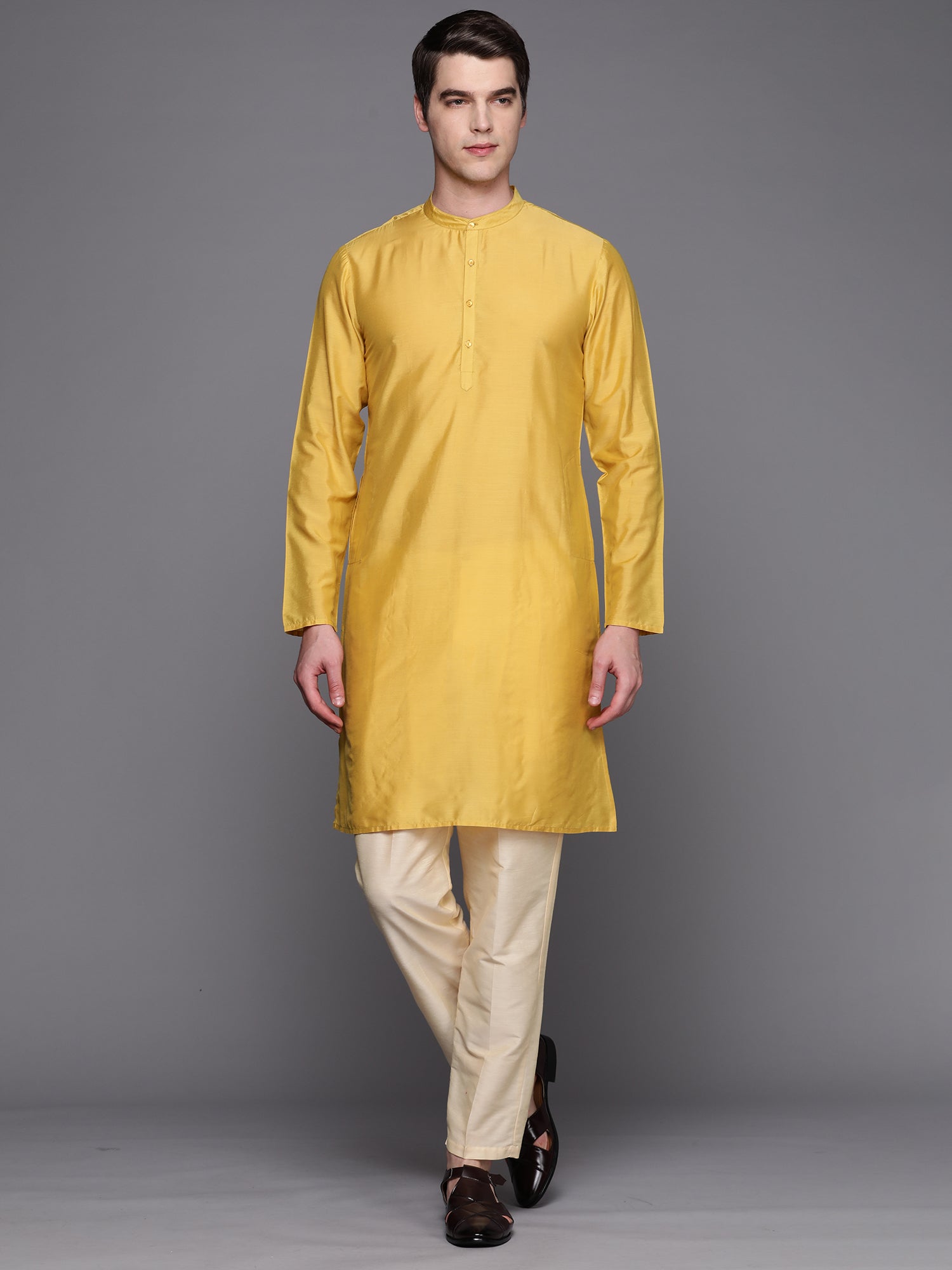 Yellow Kurtas  For women,indo era, indoera, kurta set for women, women kurta set, women suit, summer wear for women, festive suit for women, mother's day outfit, dress for mother, mother's day special, kurta set for women, kurta for women, kurta trouser and dupatta