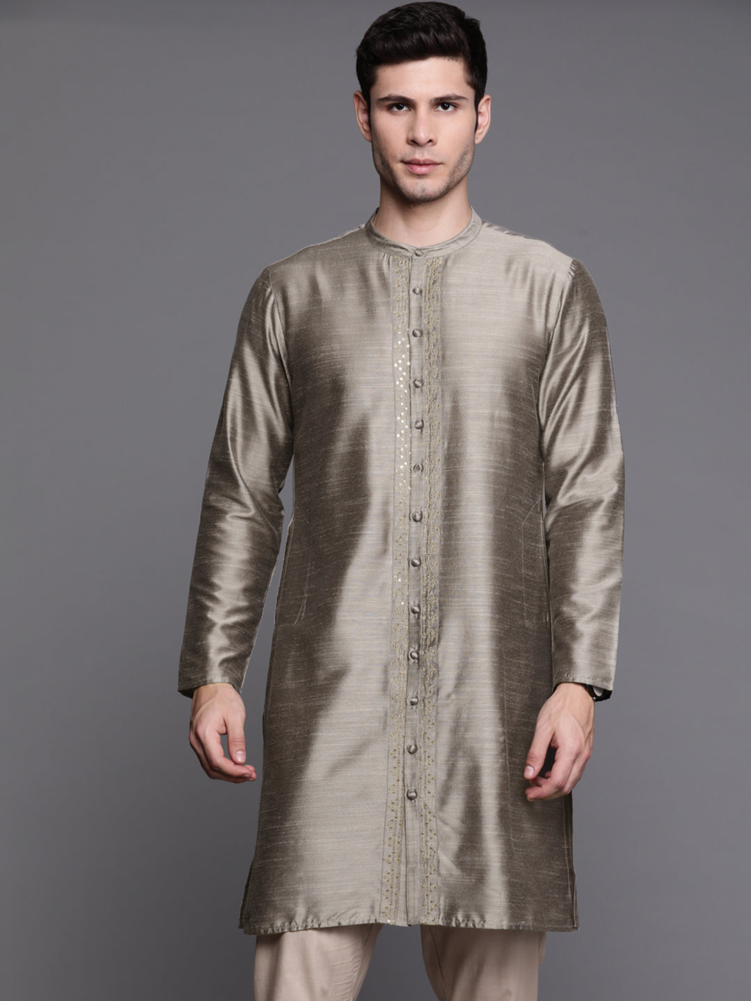 Grey Kurtas  For women,indo era, indoera, kurta set for women, women kurta set, women suit, summer wear for women, festive suit for women, mother's day outfit, dress for mother, mother's day special, kurta set for women, kurta for women, kurta trouser and dupatta